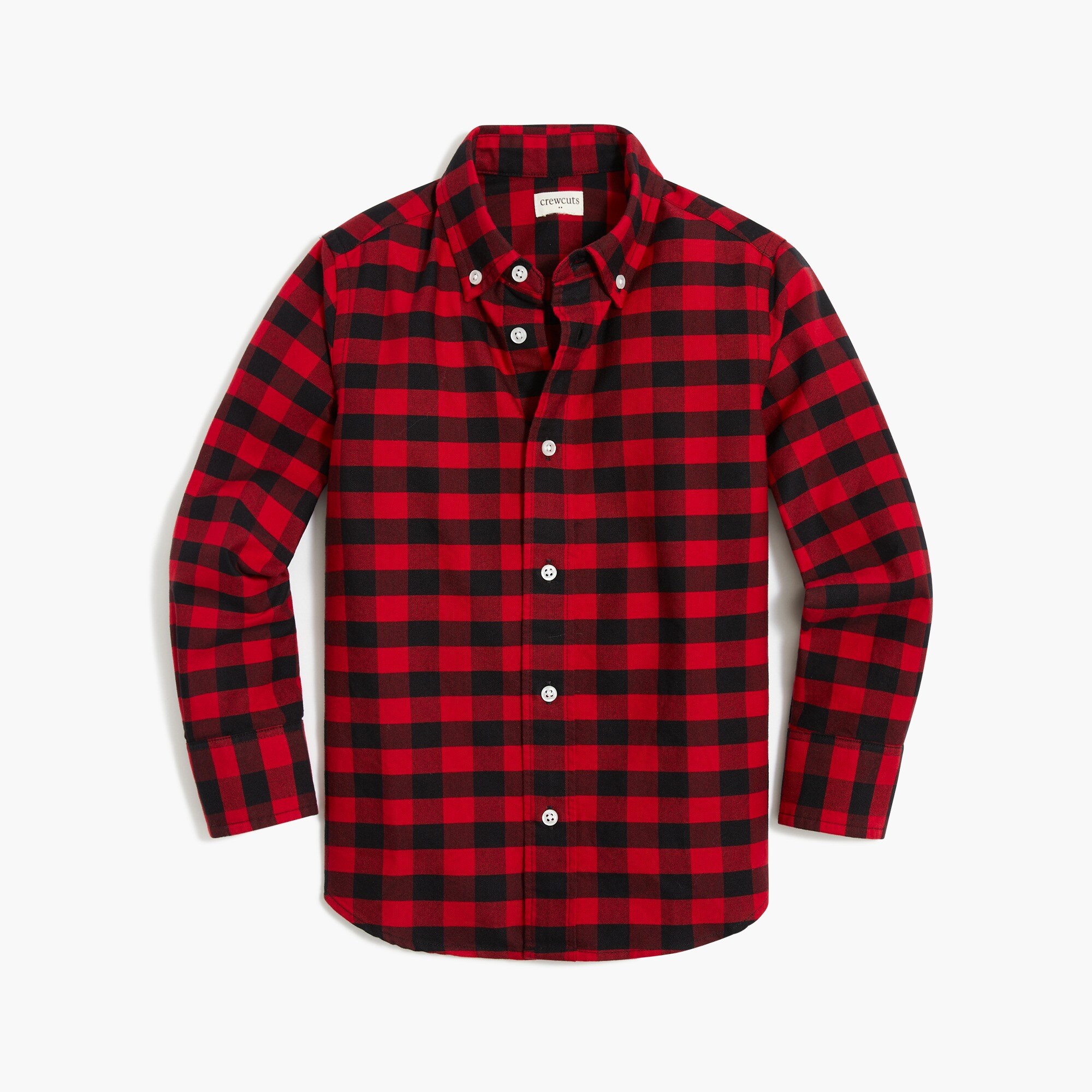 boys' long-sleeve flex oxford shirt in plaid for boys