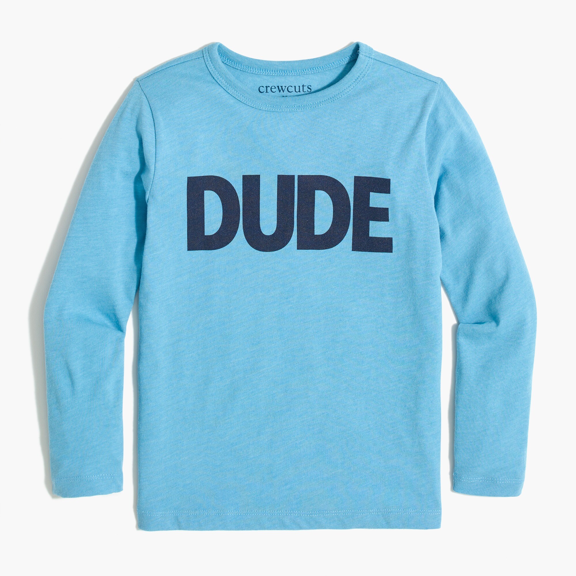 Boy's long-sleeve "dude" graphic tee