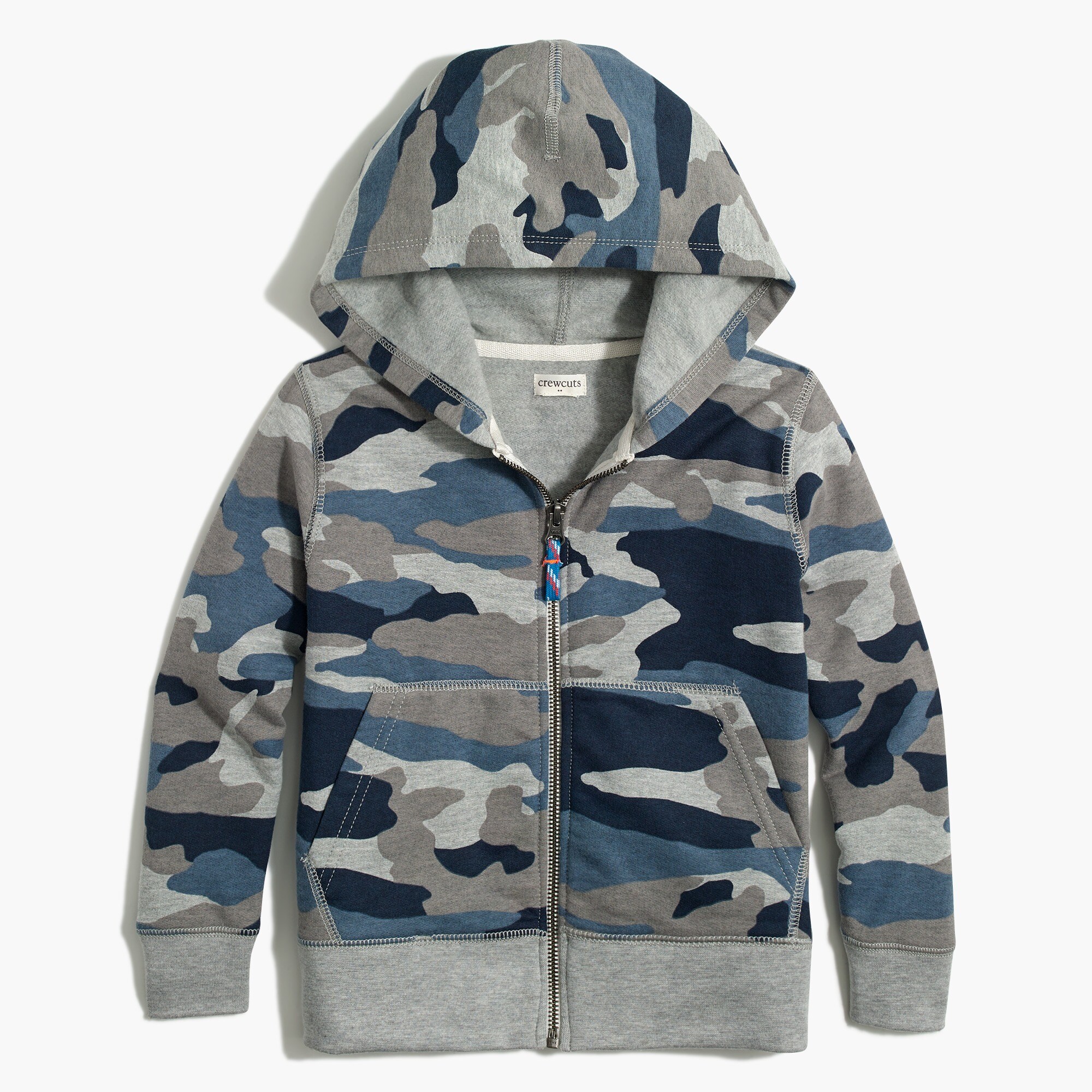 Boys' fleece full-zip hoodie