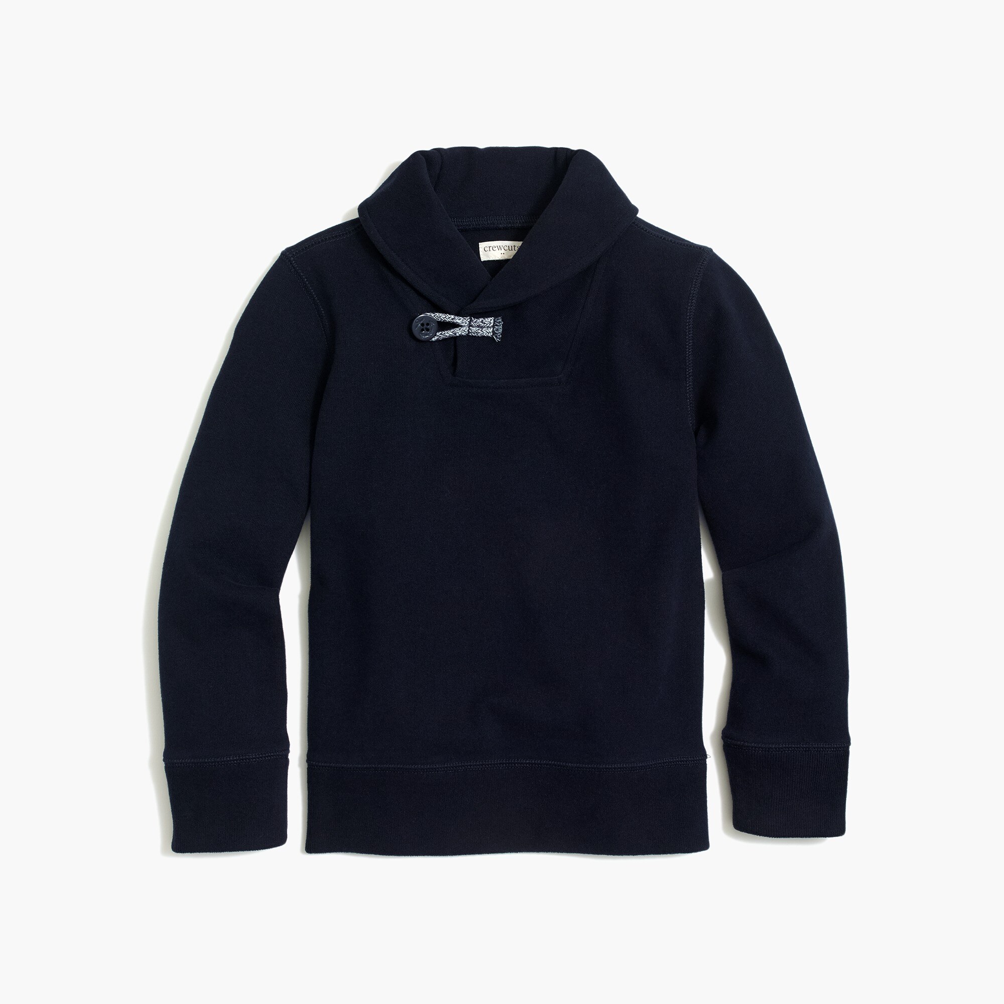 Boys' shawl-collar pullover sweater