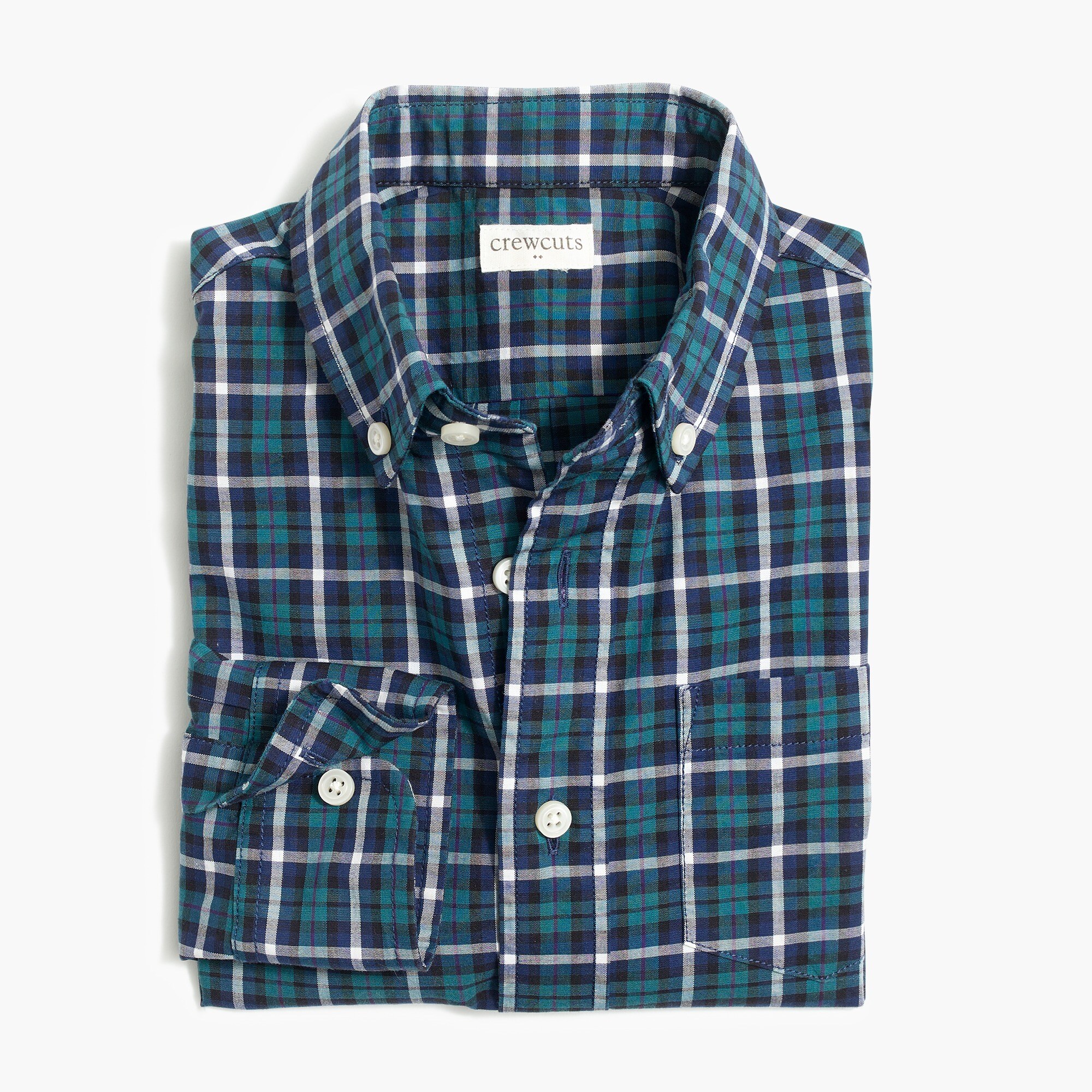 Boys' long-sleeve flex washed shirt