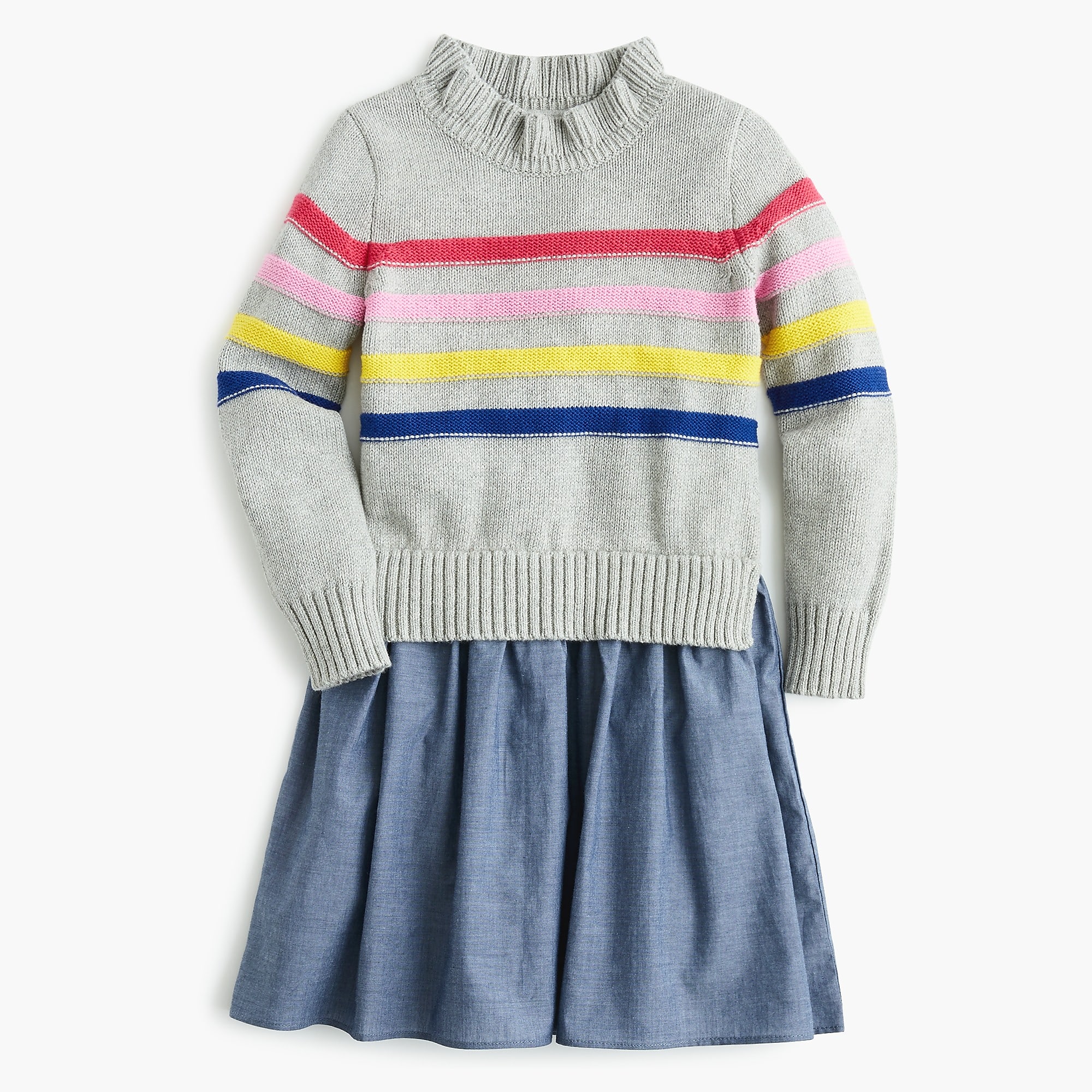 Girls’ mixy sweater dress