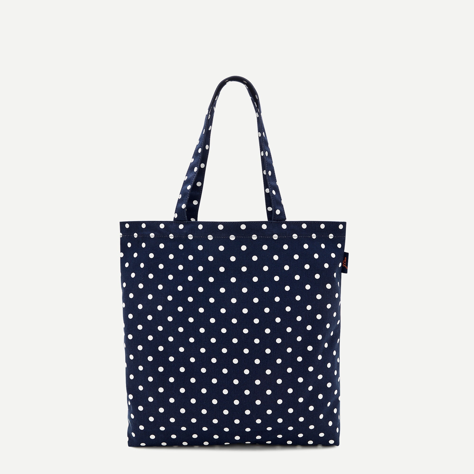 J.Crew Reusable Everyday Canvas Tote In Polka Dot For Women