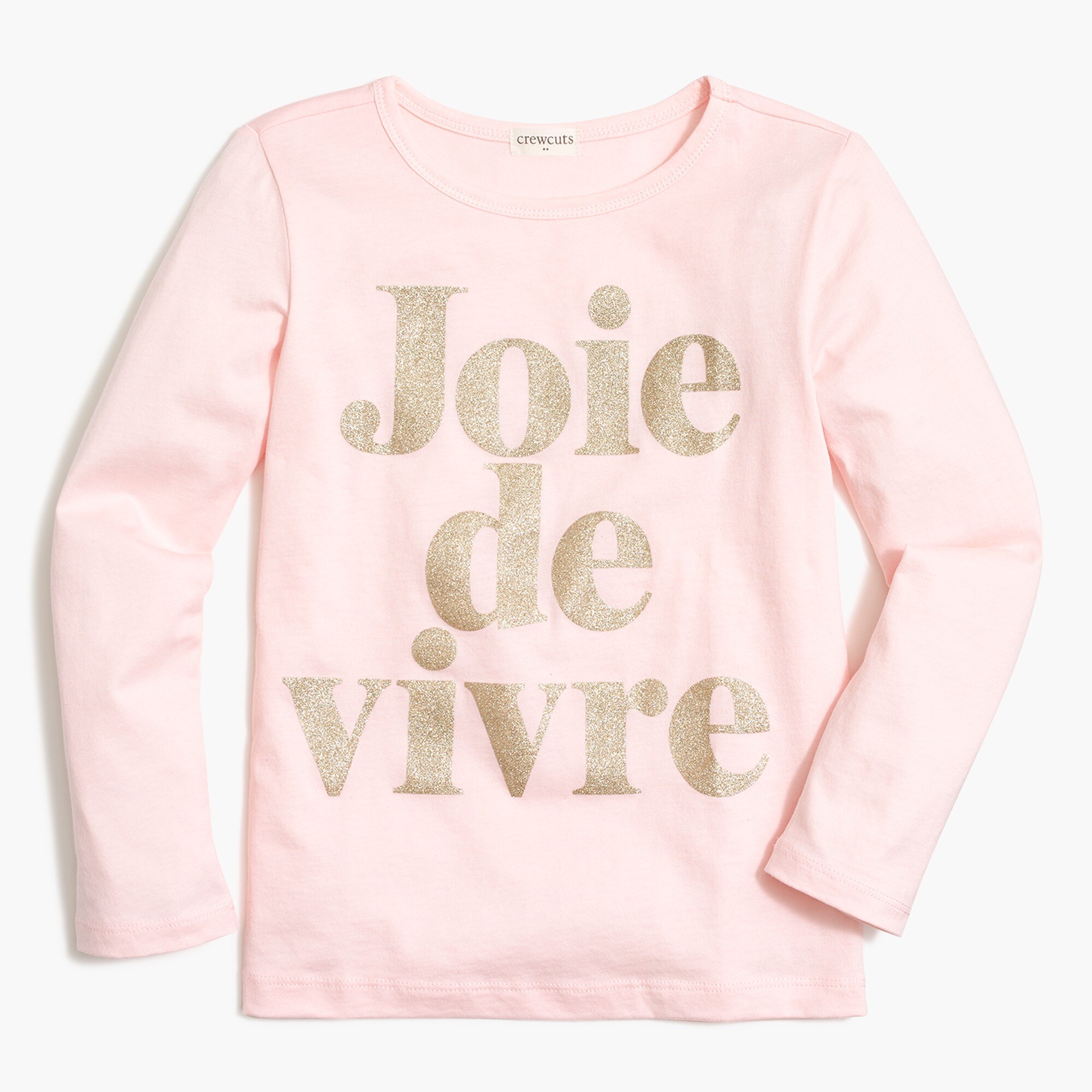 Girls' "joie de vivre" graphic tee