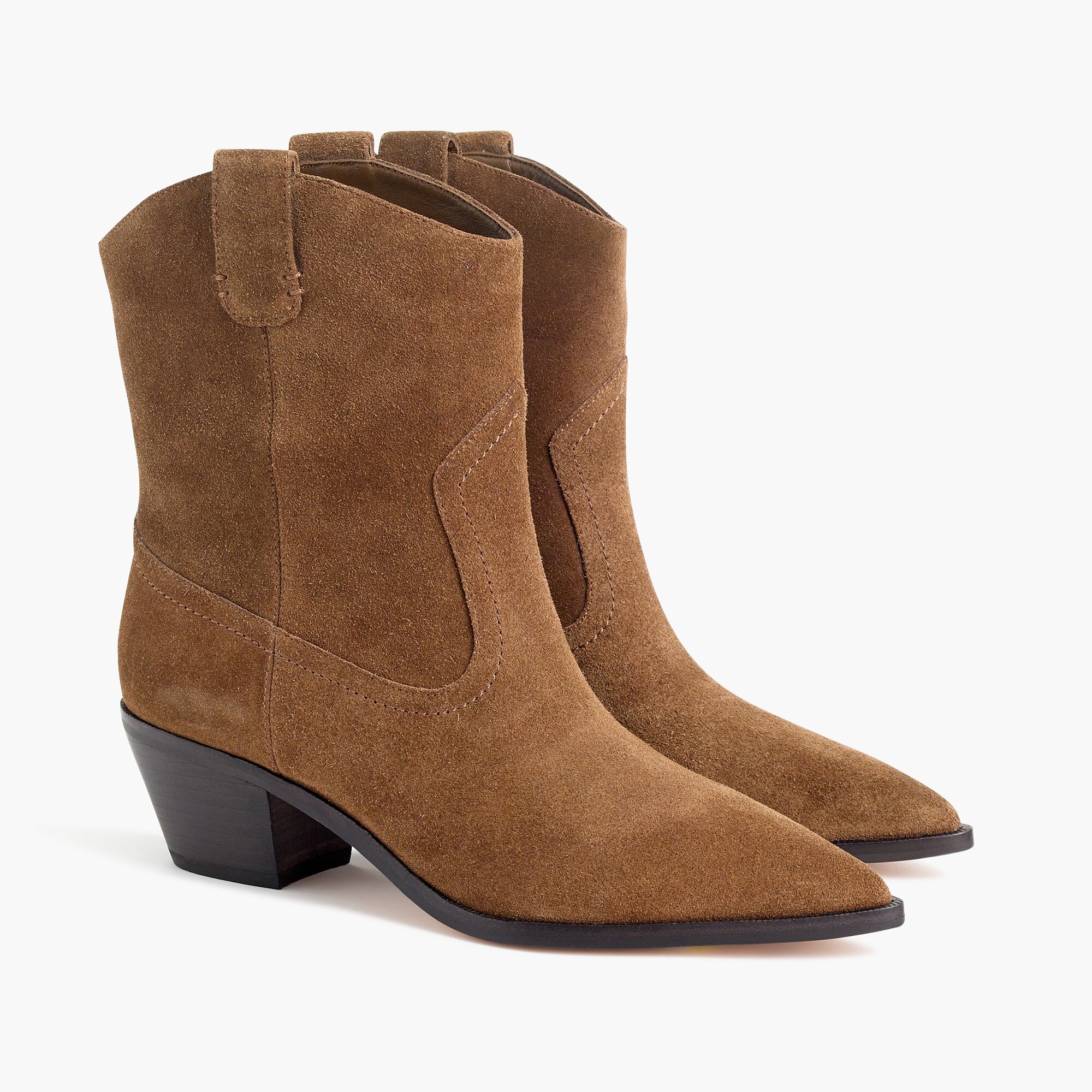 Western boots in suede