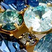 Botanical cluster statement necklace PALE BLUSH botanical cluster statement necklace for women