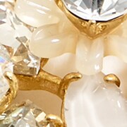 Botanical cluster statement necklace PALE BLUSH botanical cluster statement necklace for women