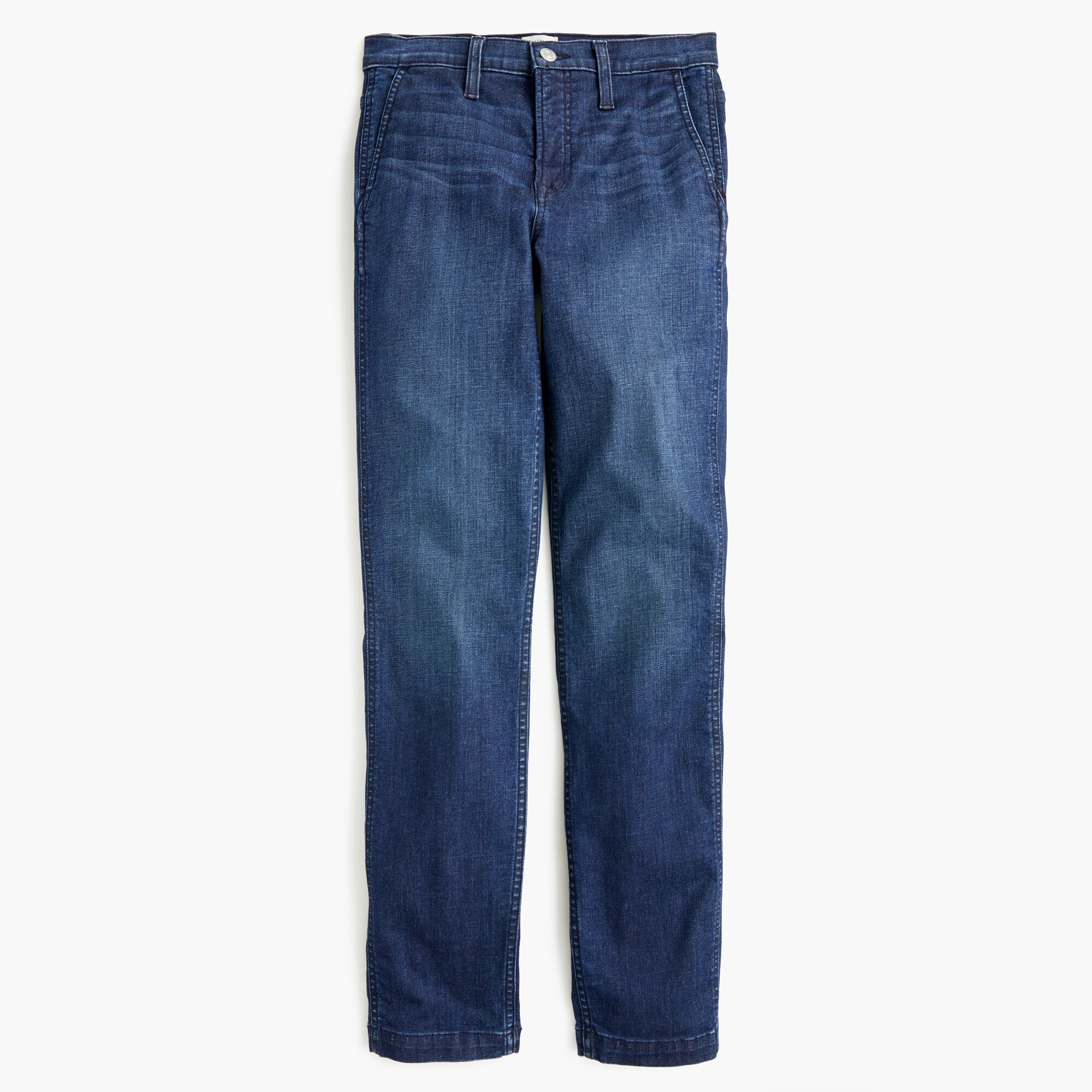 Vintage straight trouser jean in Deep Sea wash