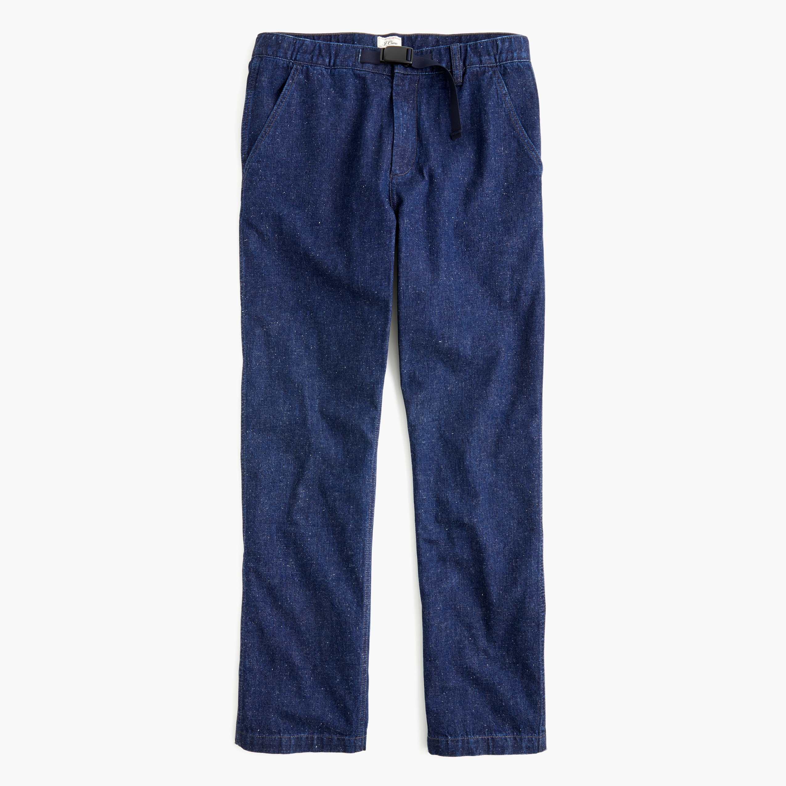 Belted Pant In Japanese Neppy Denim For Men | J.Crew