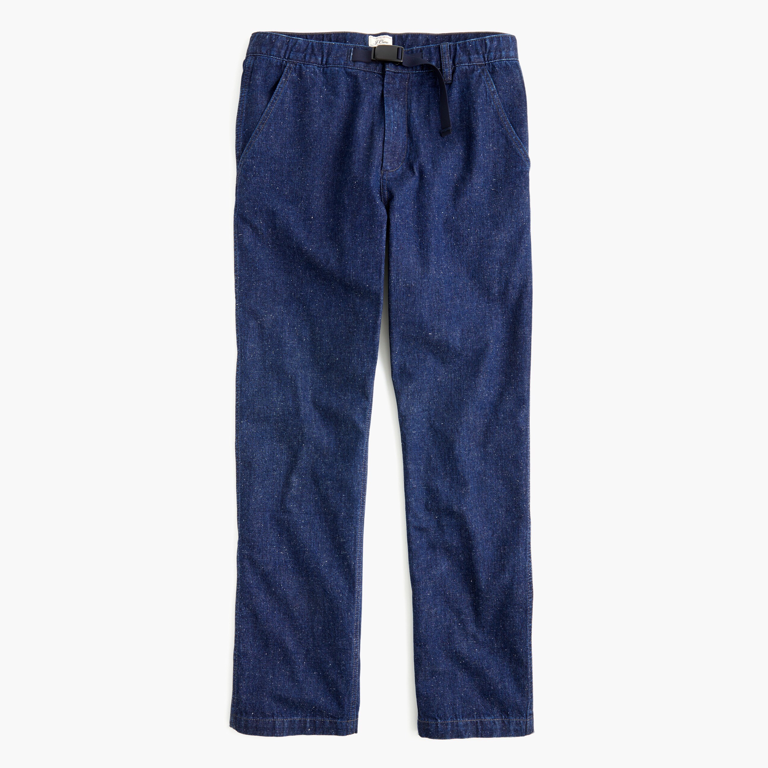 Belted Pant In Japanese Neppy Denim For Men | J.Crew