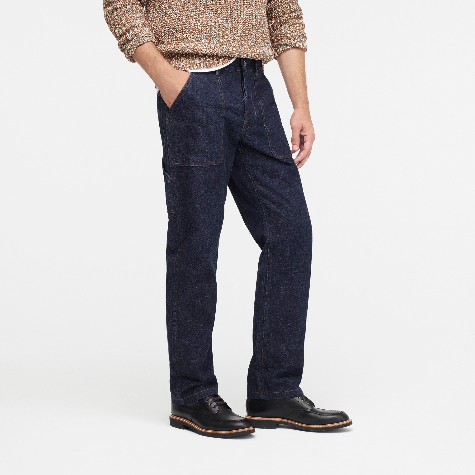 J Crew Wallace Barnes Carpenter Pant In Japanese Rinsed Indigo