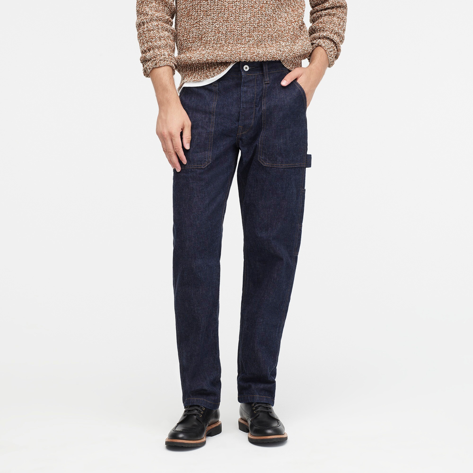 J Crew Wallace Barnes Carpenter Pant In Japanese Rinsed Indigo