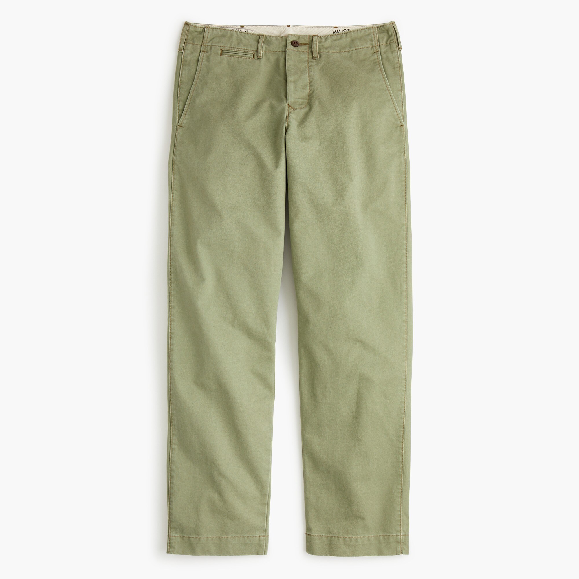 Wallace & Barnes Military Officer's Chino In Olive Cotton Twill