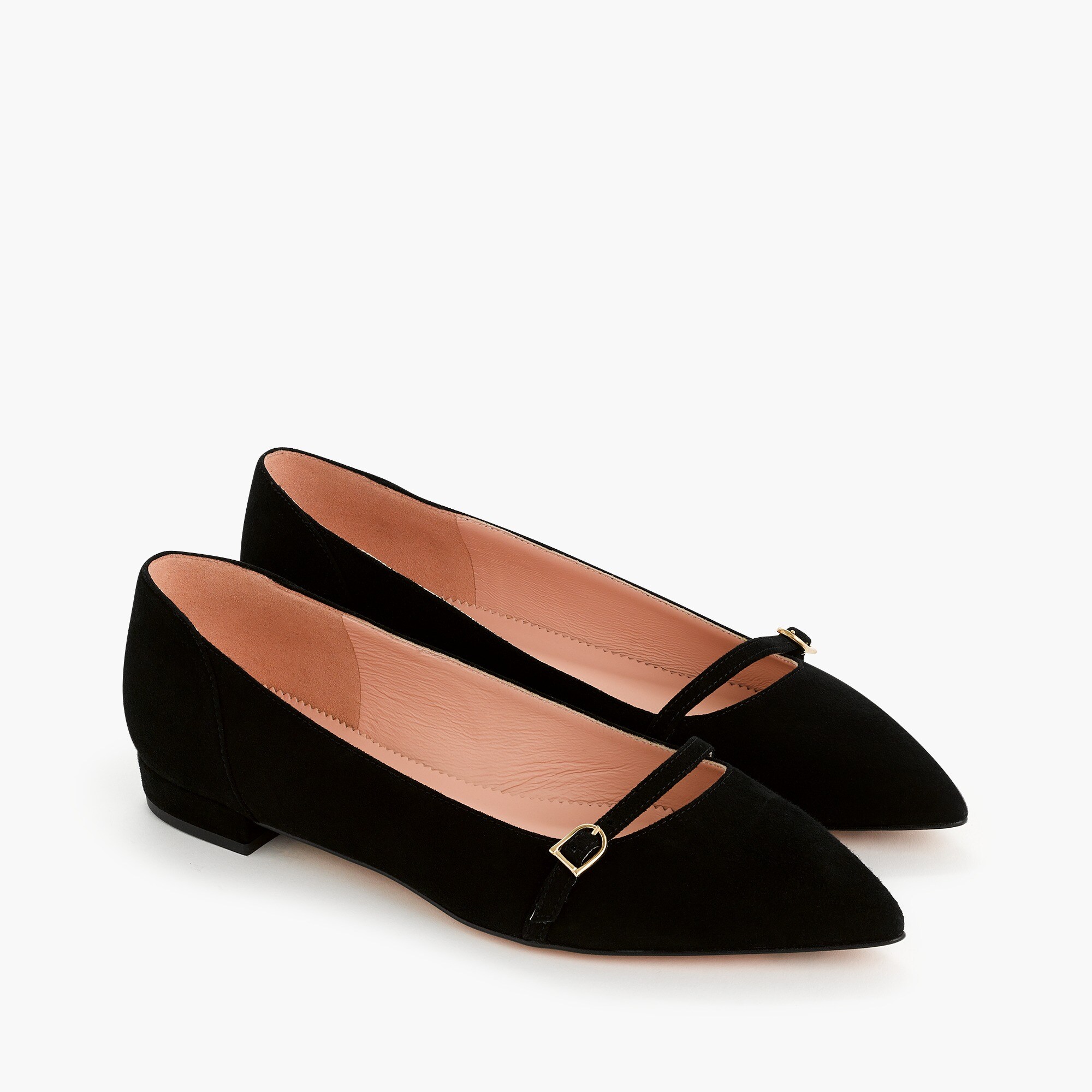 J Crew Gwen Mary Jane Pieced Ballet Flats In Suede