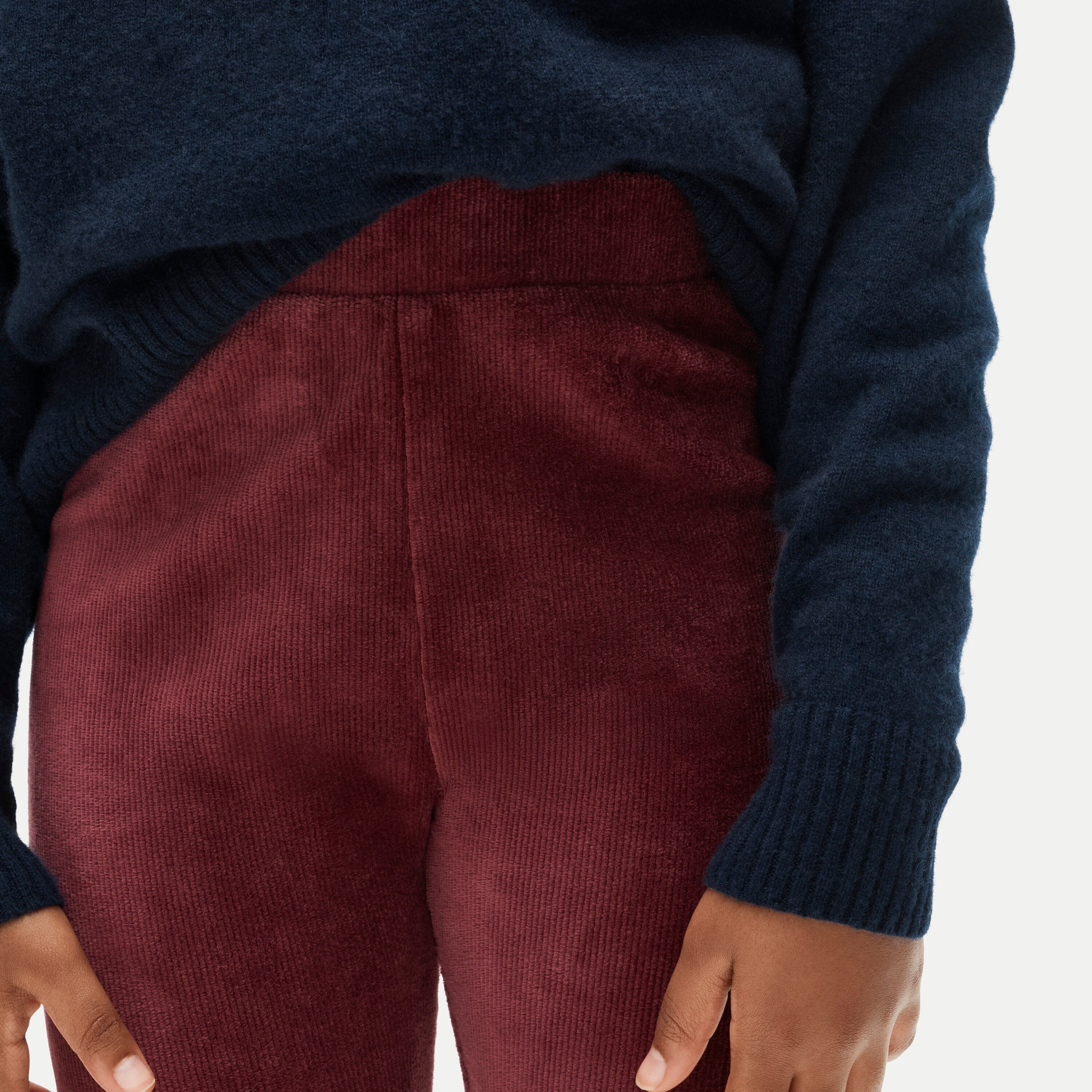 Girls' stretch cozy cord leggings