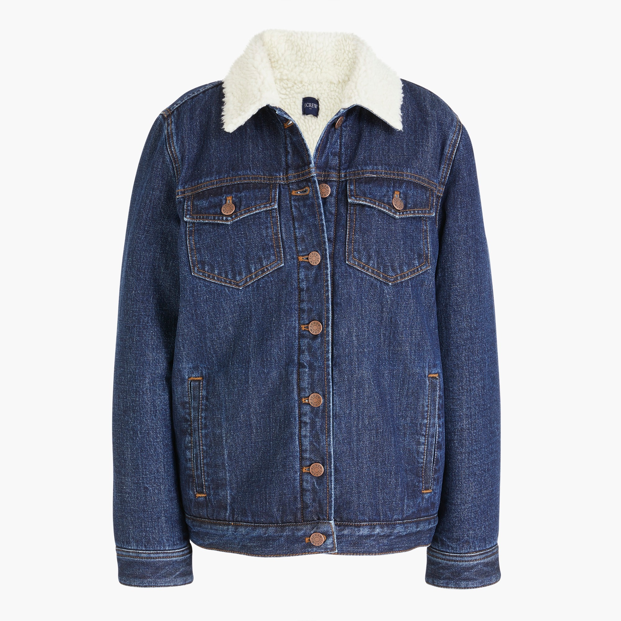 Sherpa-lined denim jacket