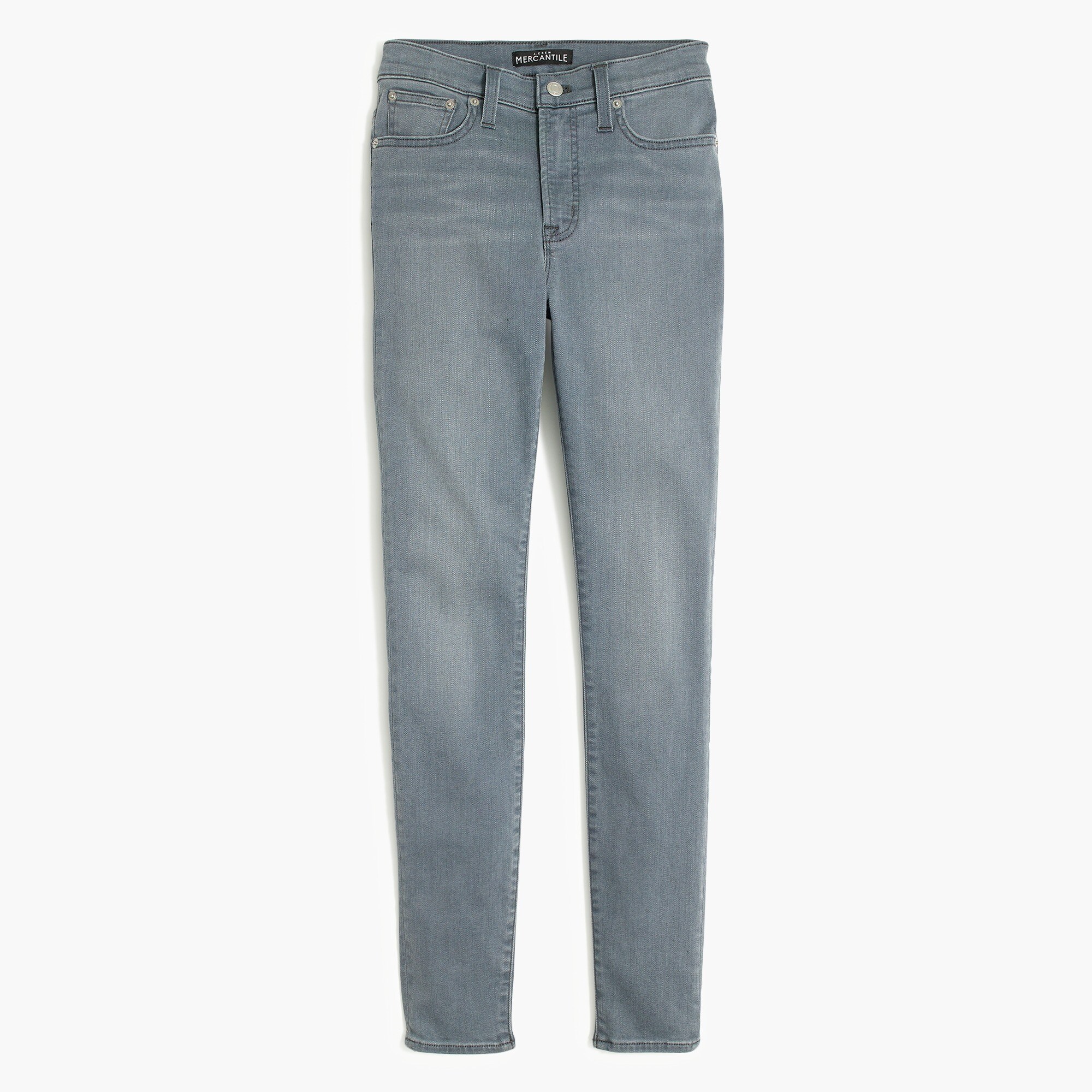 9" high-rise skinny jean in ash grey wash for women