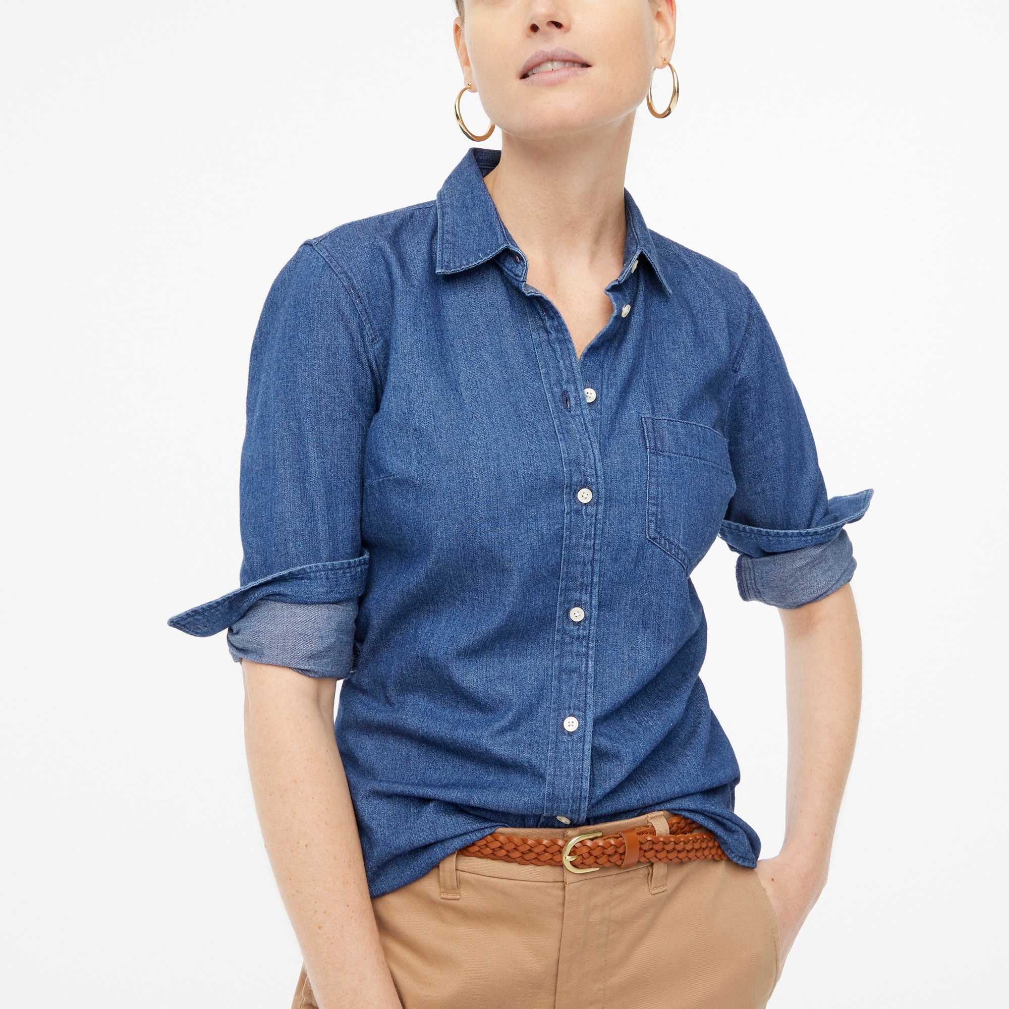 J.Crew Factory: Denim Shirt In 