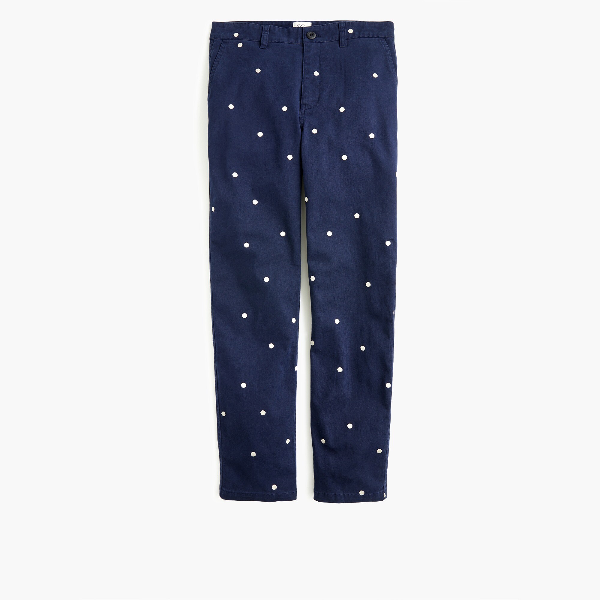 Vintage Straight Pant In Polka-dot Stretch Chino For Women | J.Crew