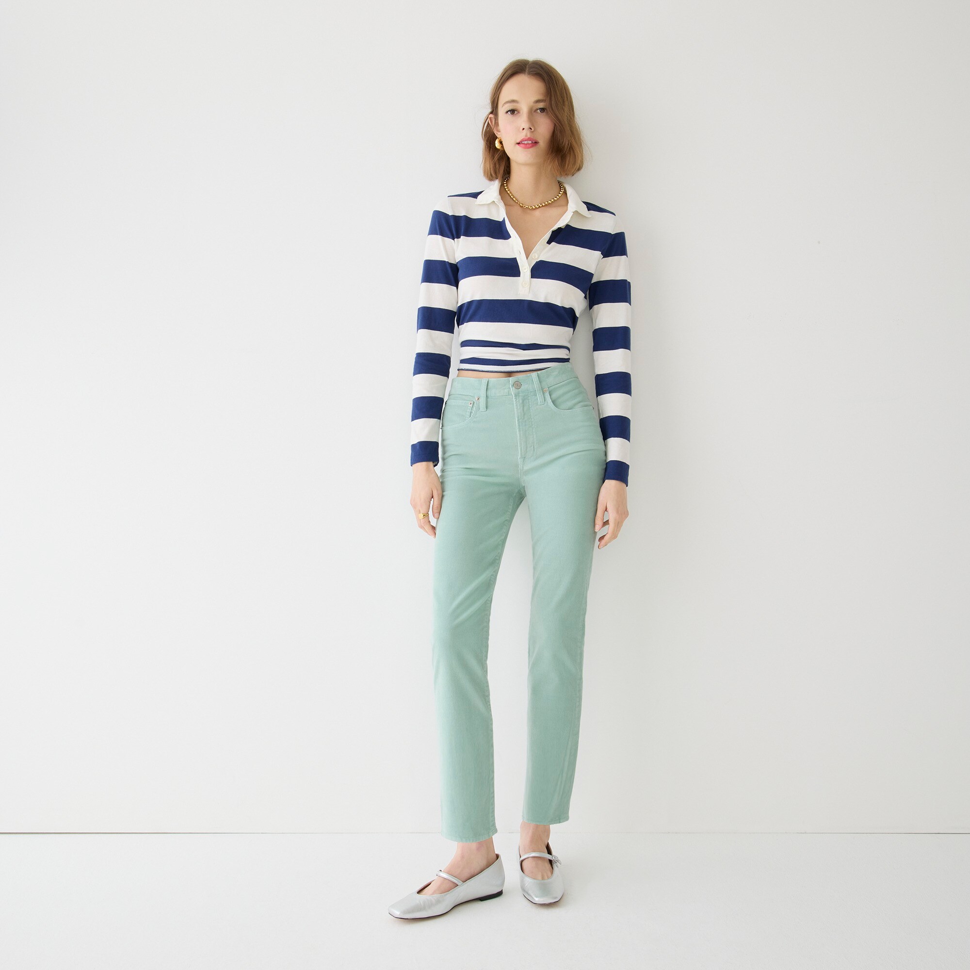 Vintage straight pant in garment-dyed corduroy