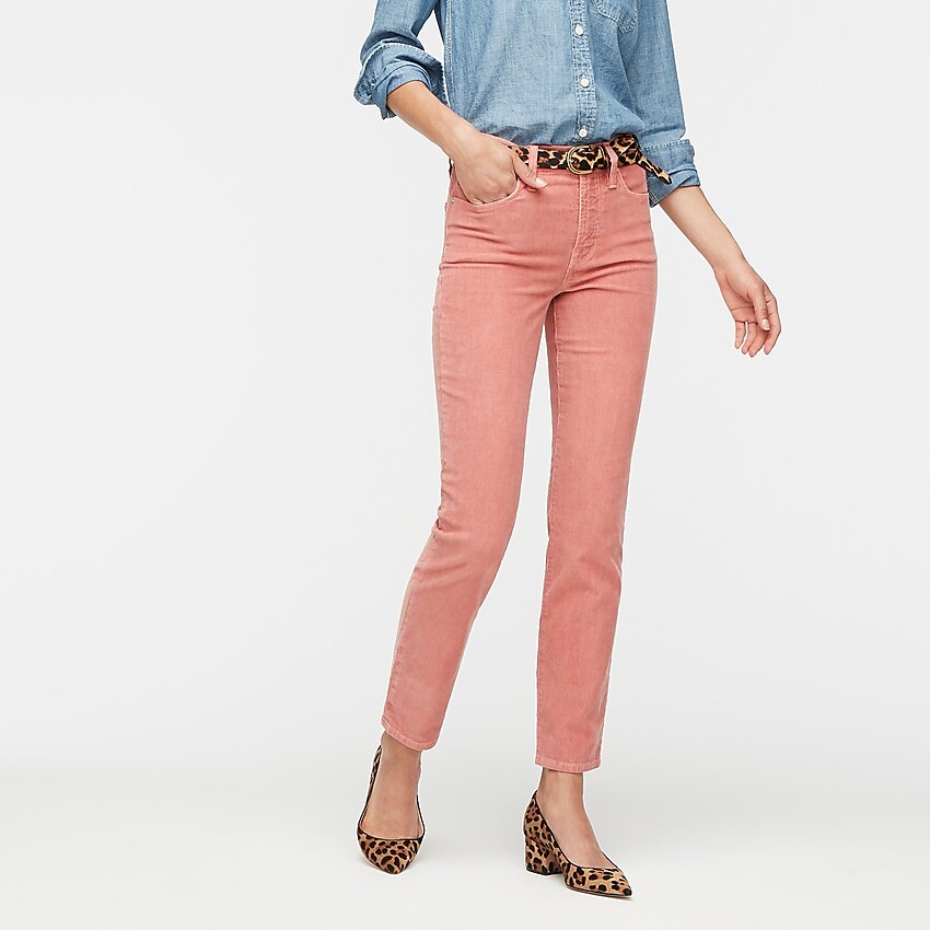 j.crew: vintage straight pant in garment-dyed corduroy, right side, view zoomed