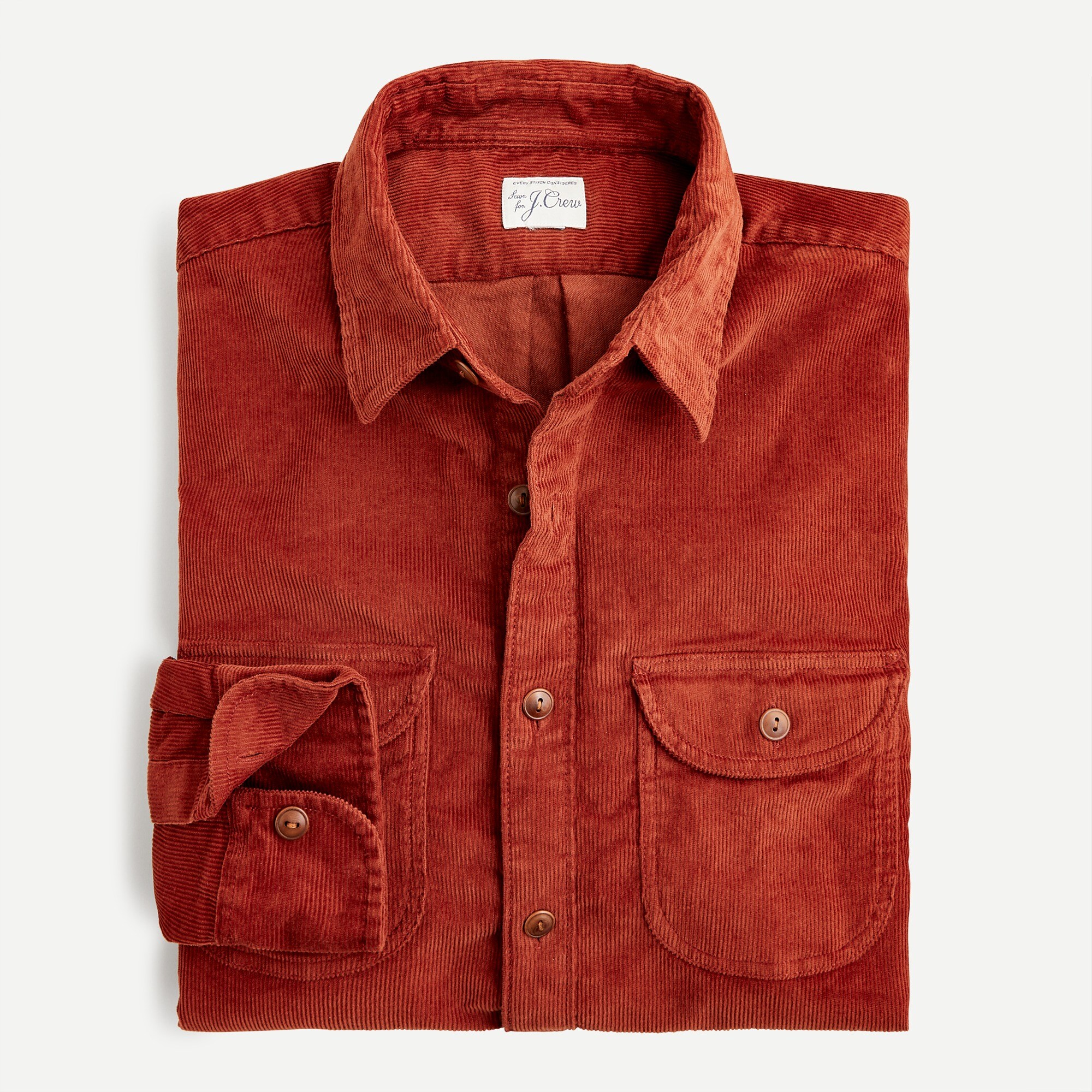 Stretch corduroy overshirt