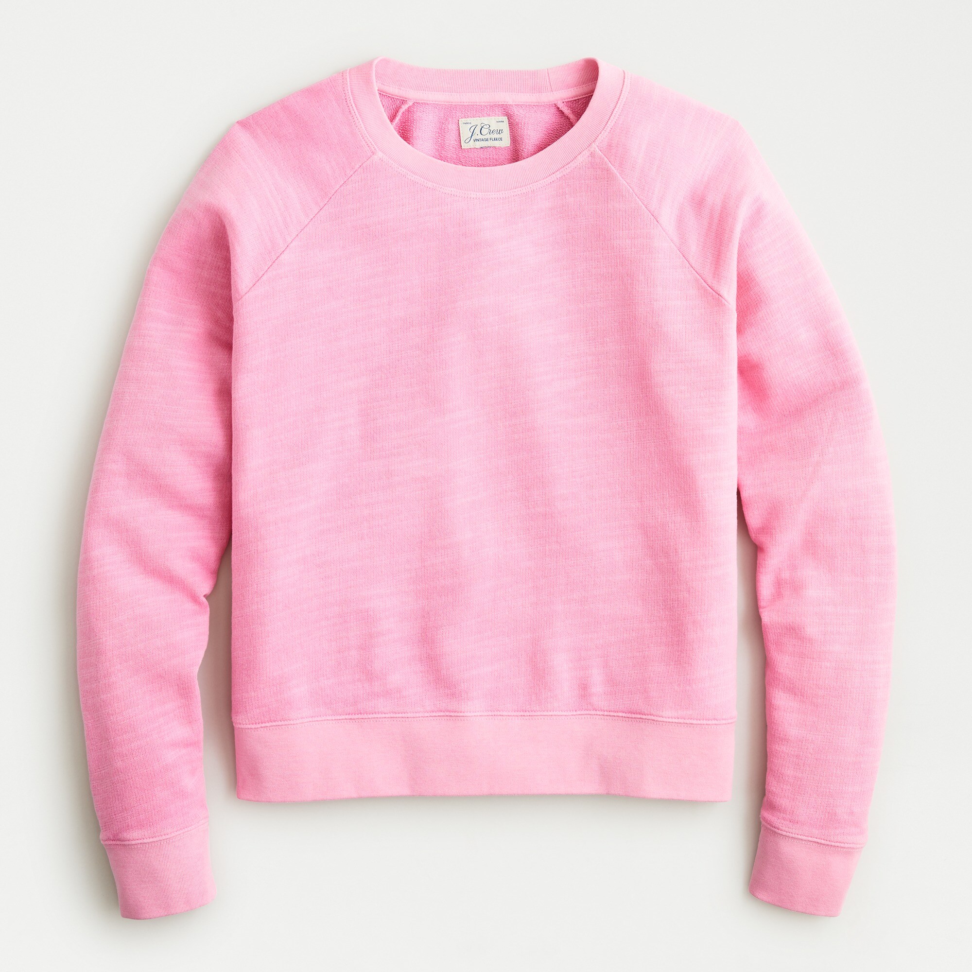 womens pink crew neck sweatshirt