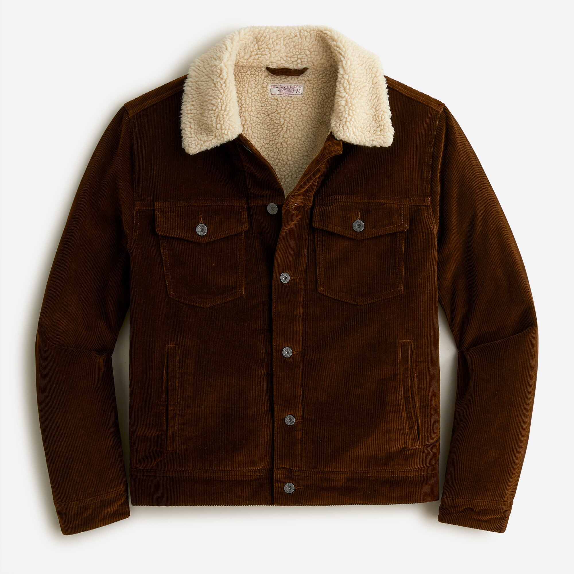 Wallace & Barnes sherpa-lined corduroy jacket