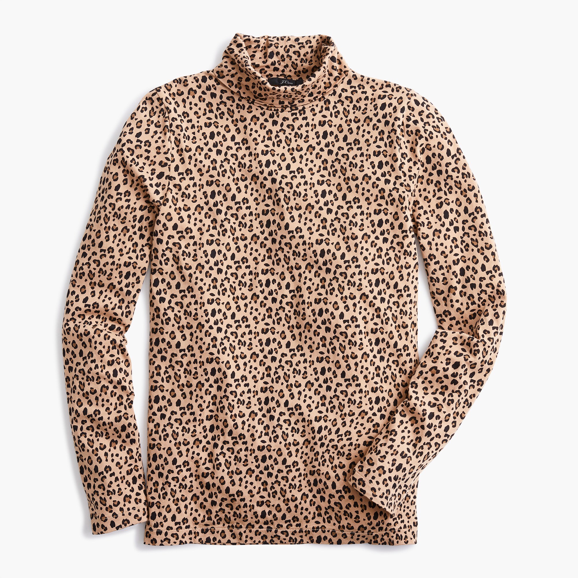 Tissue turtleneck in leopard