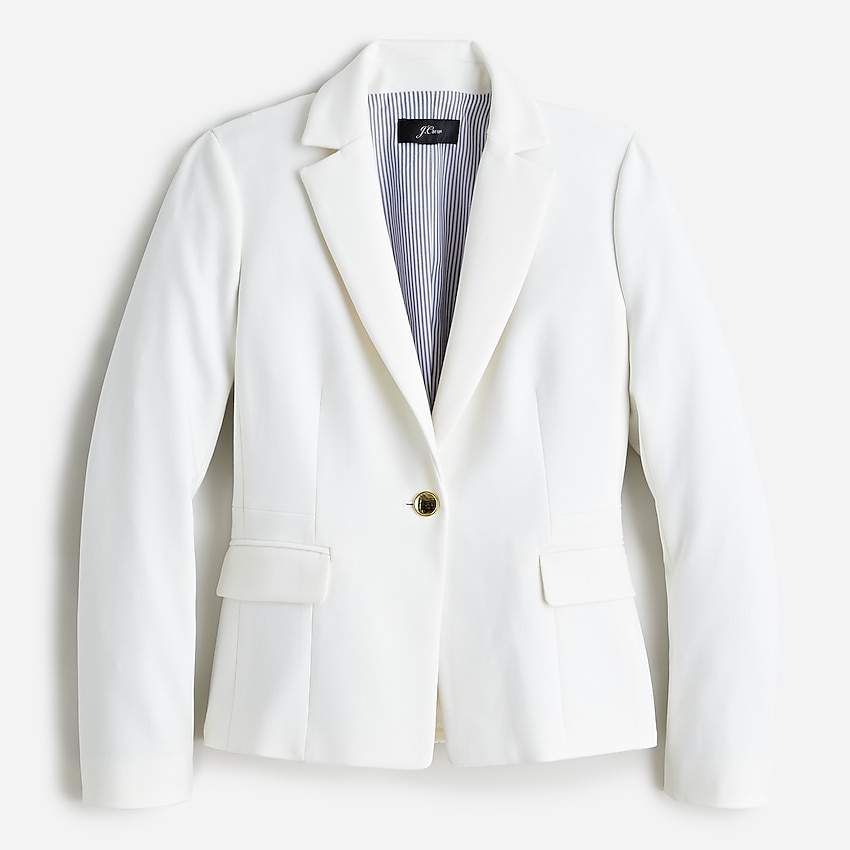 j.crew: mayfair blazer in four-season stretch for women, right side, view zoomed