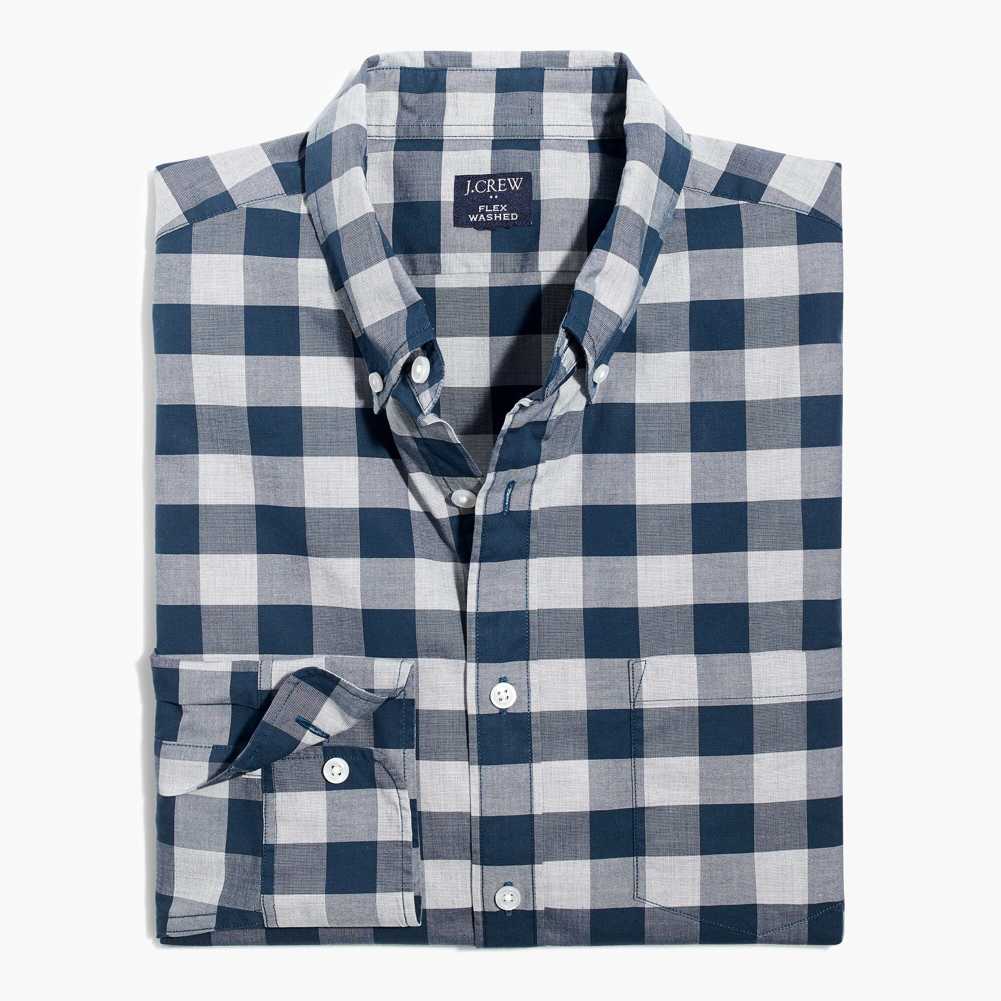 Gingham regular flex casual shirt