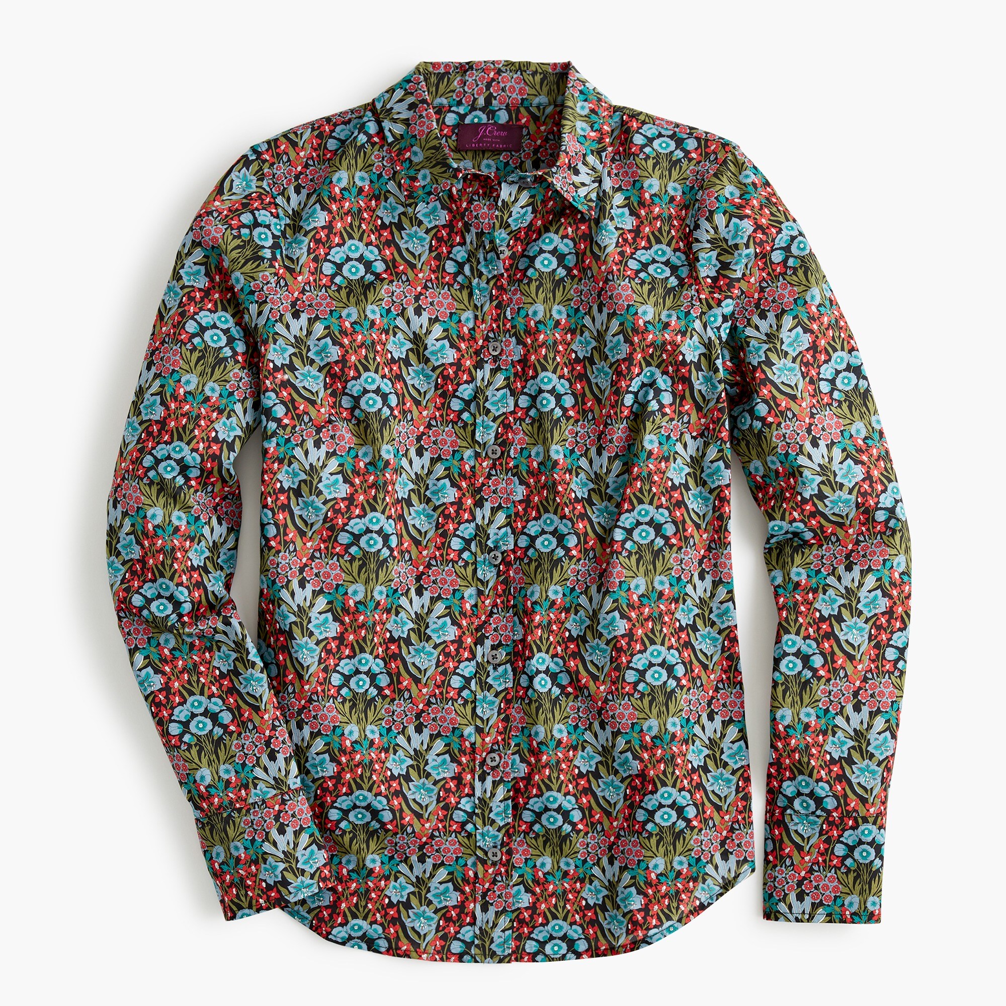 シャツ+ブラウス(長袖+七分) Wallpaper Flower Print Dress Shirt シャツ ブラウス レディース 七分袖 夏 五分袖 ロング丈 花柄 総柄