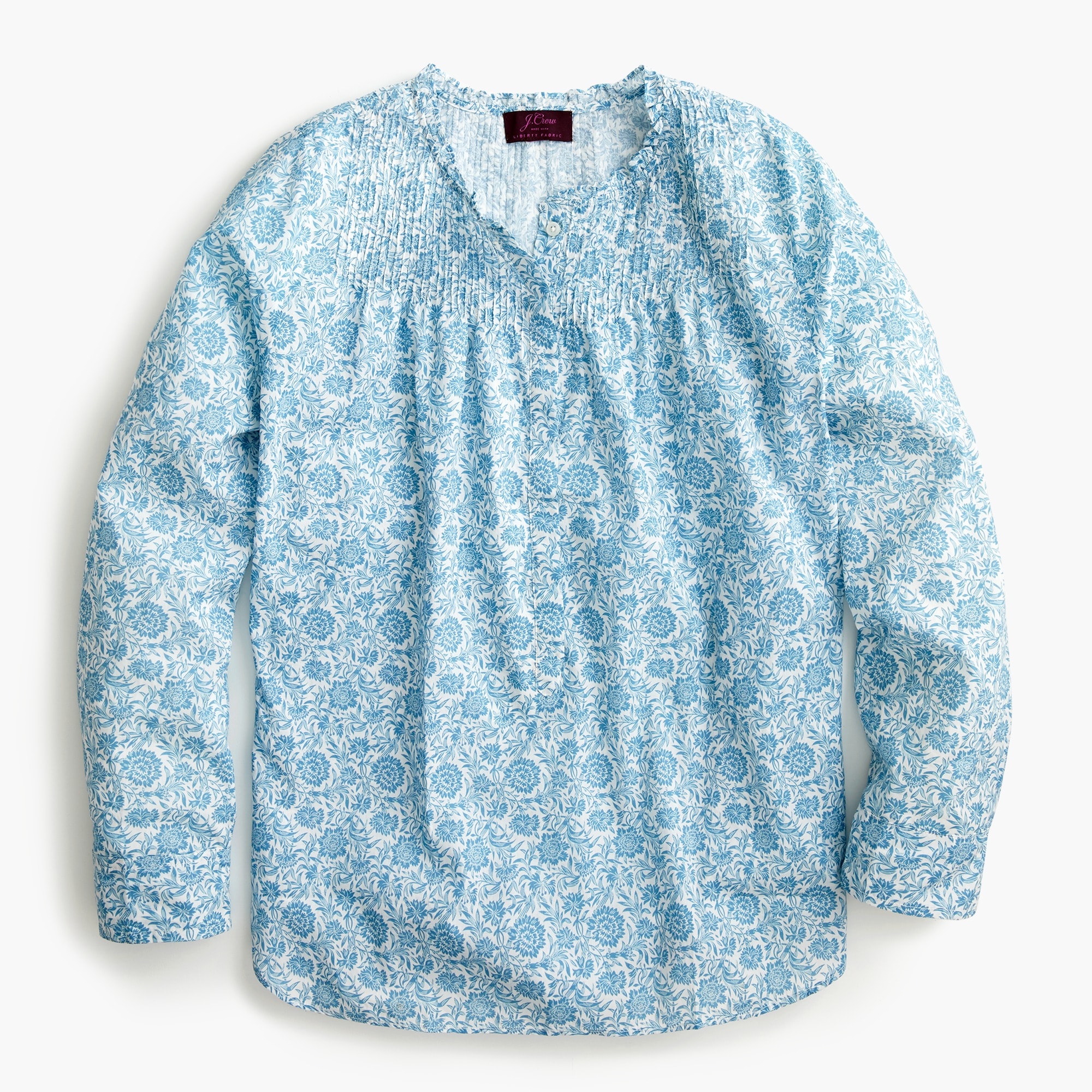 J.Crew Ruffle Classic Popover Shirt In Liberty® Devonshire Floral For