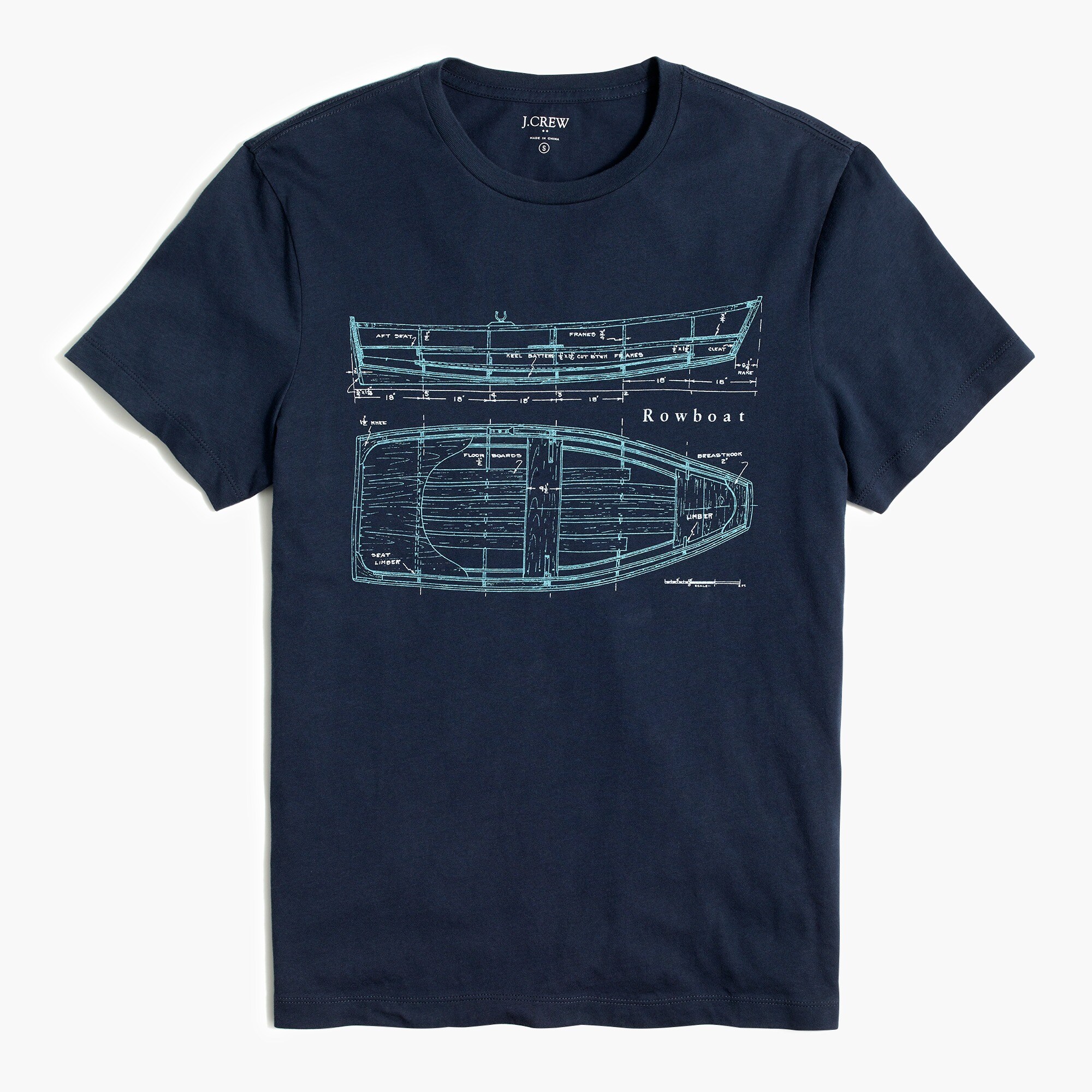 rowboat graphic tee for men