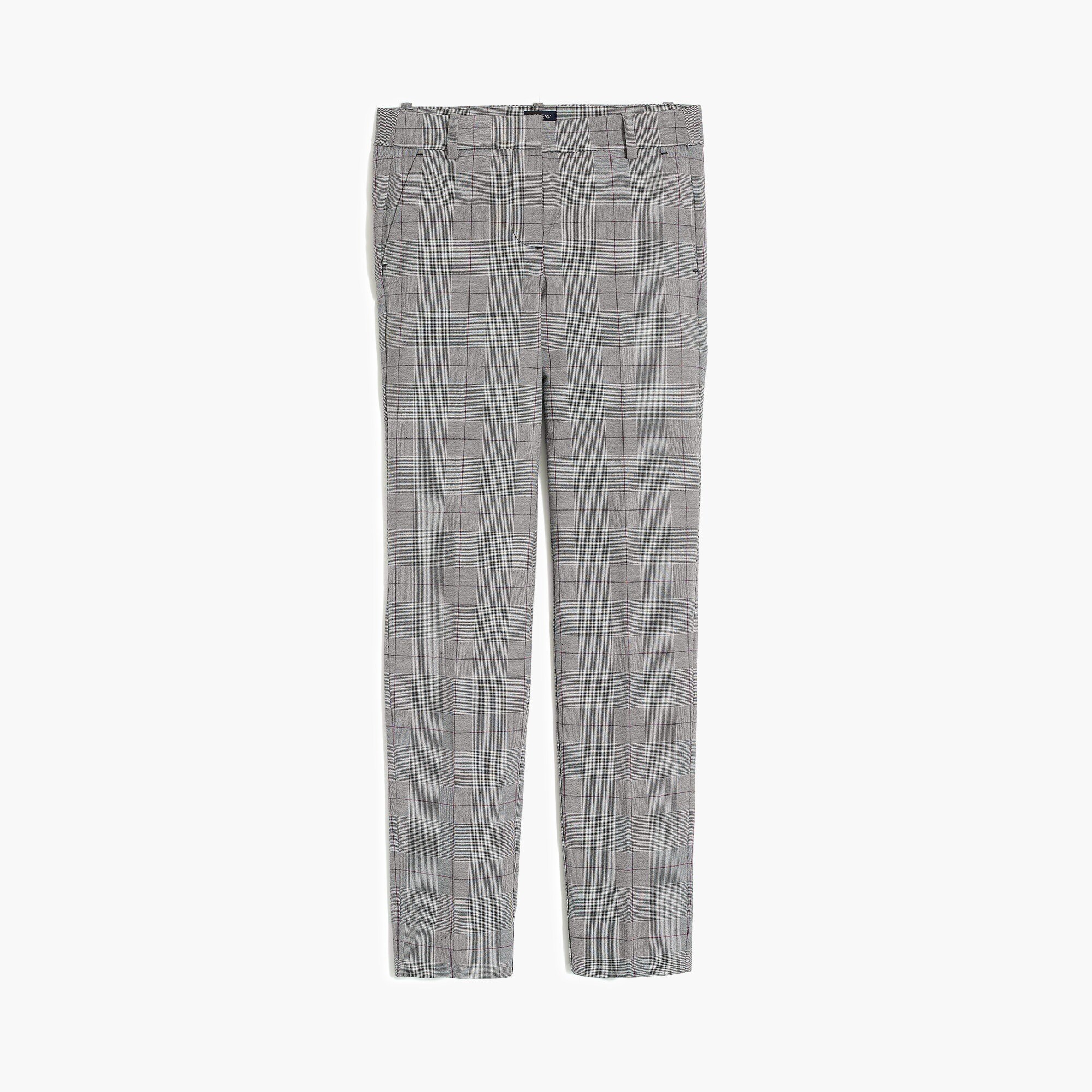 slim cropped ruby pant in stretch twill for women
