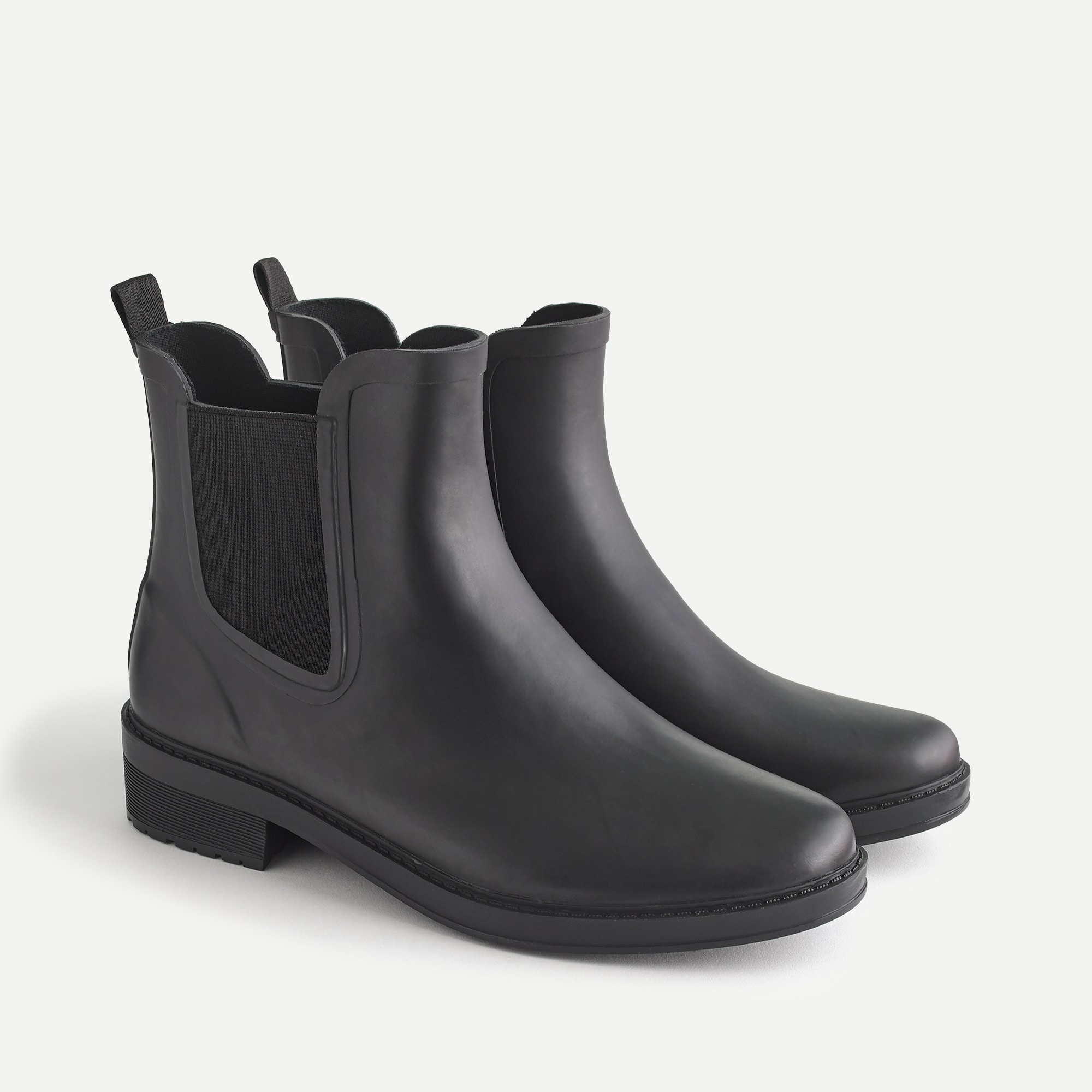 matte black rain boots womens