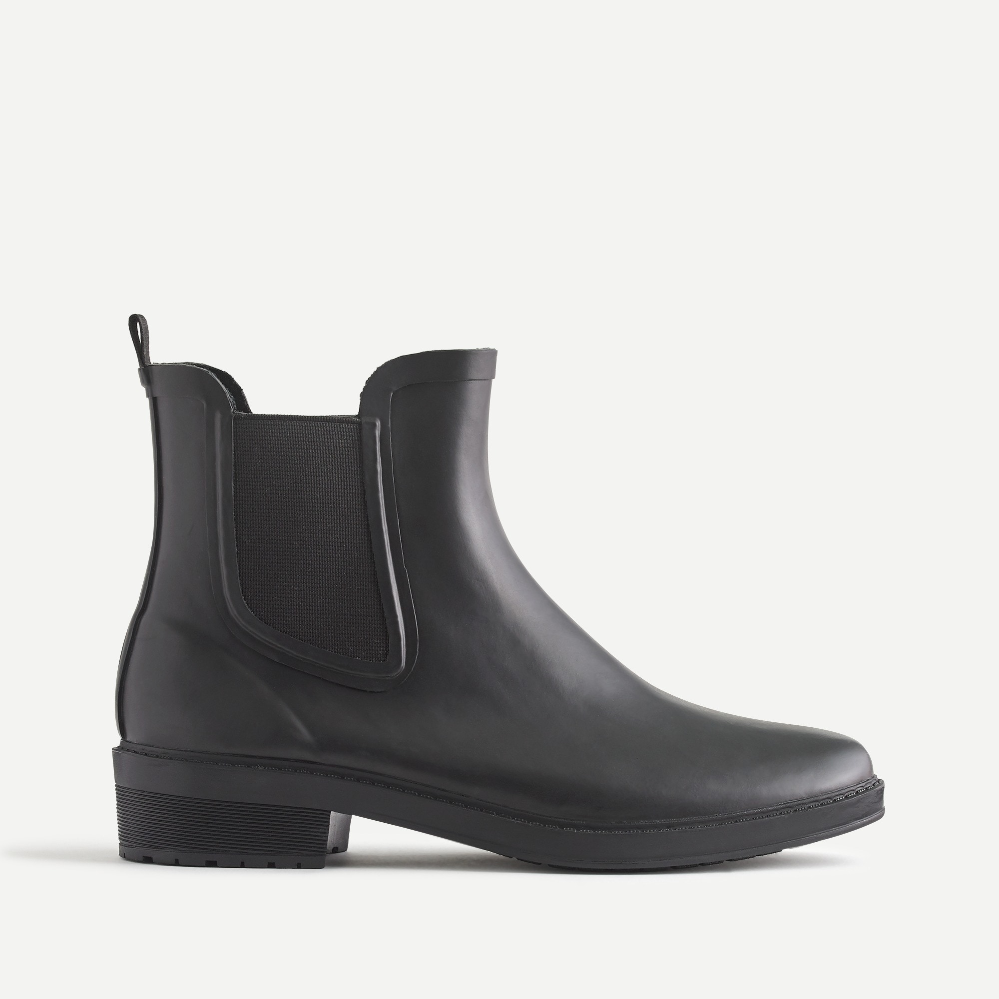j crew black rain boots