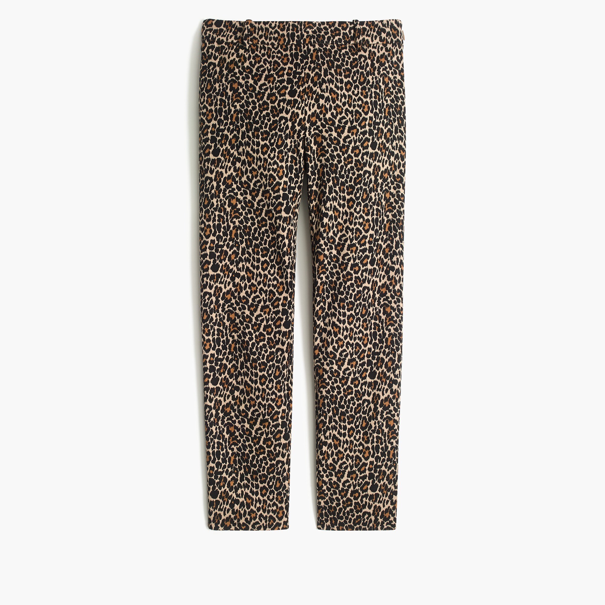 leopard-print winnie pant in stretch cotton for women