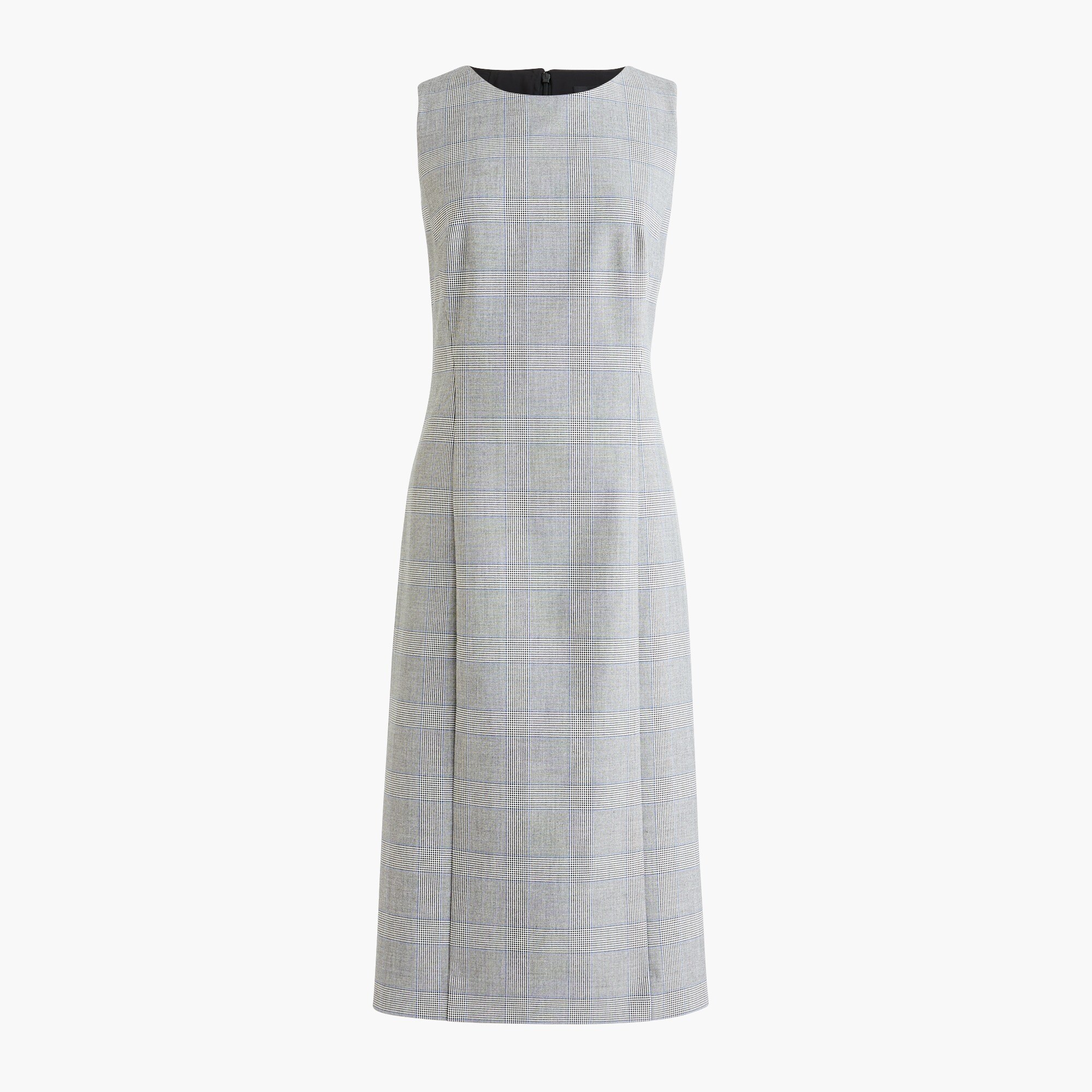Sheath dress in glen plaid