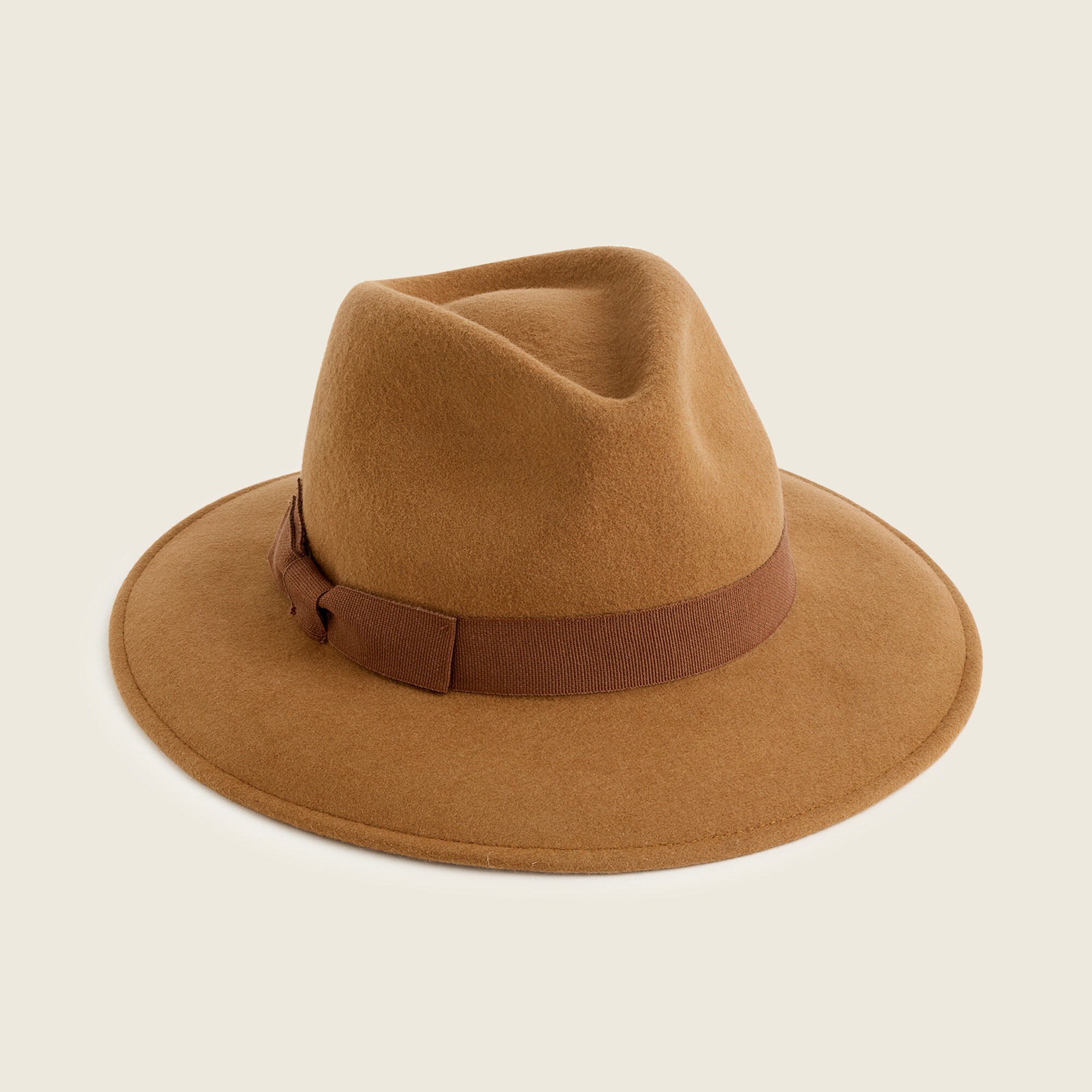 Western hat with grosgrain trim