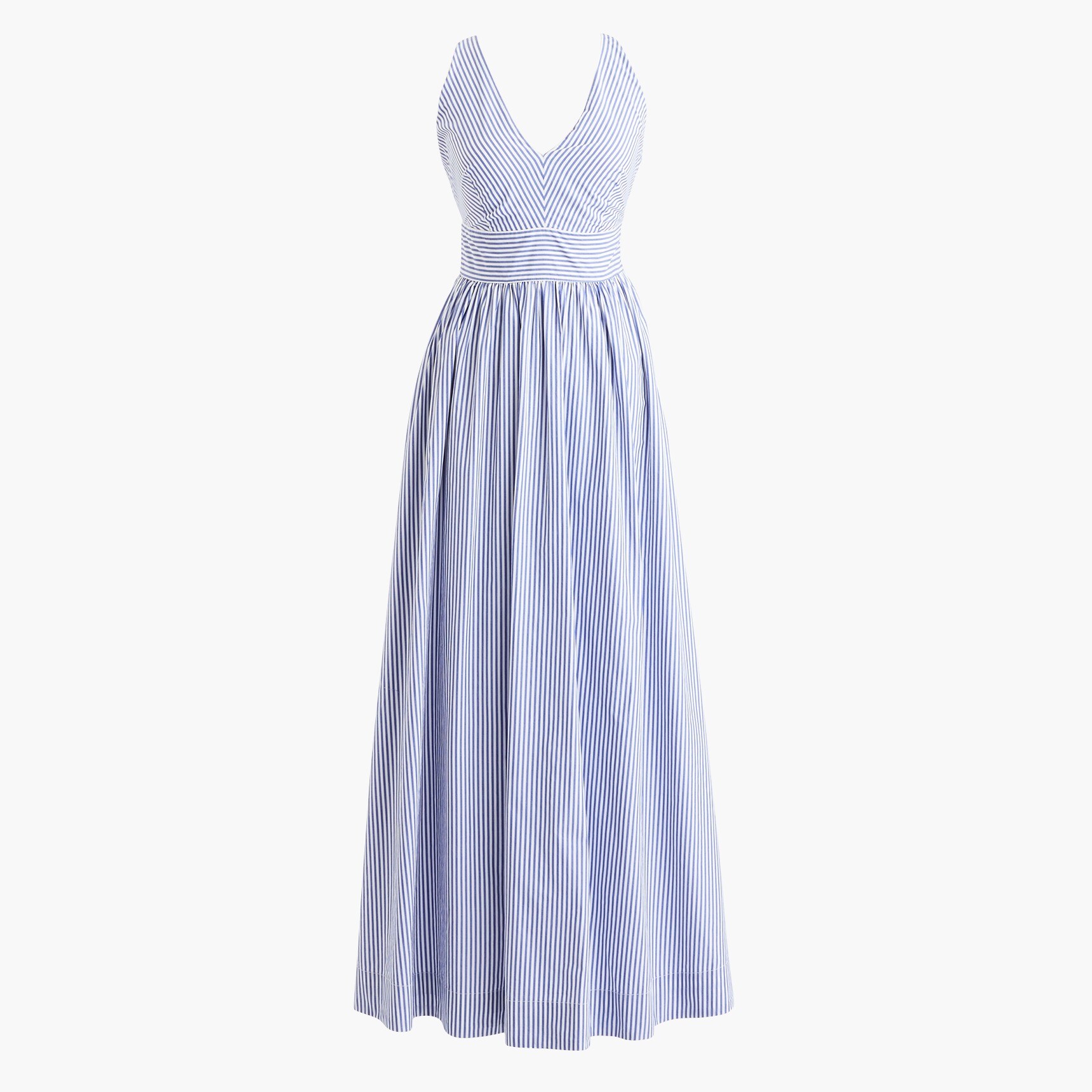 floor length cotton dresses Donna Karan Women's Sleeveless Midi Fit And Flare Dress in Natural Combo main image 1