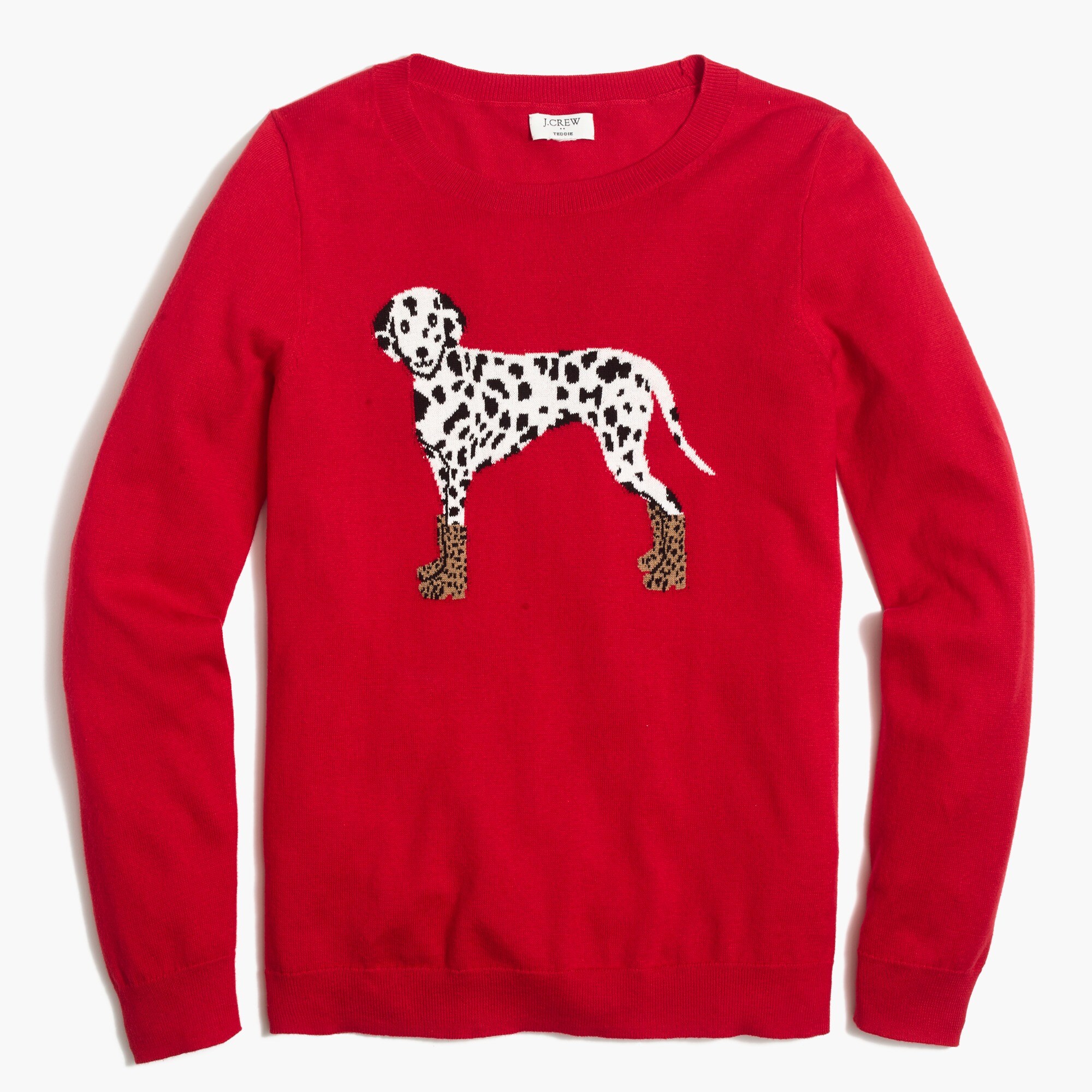 dalmatian teddie sweater for women