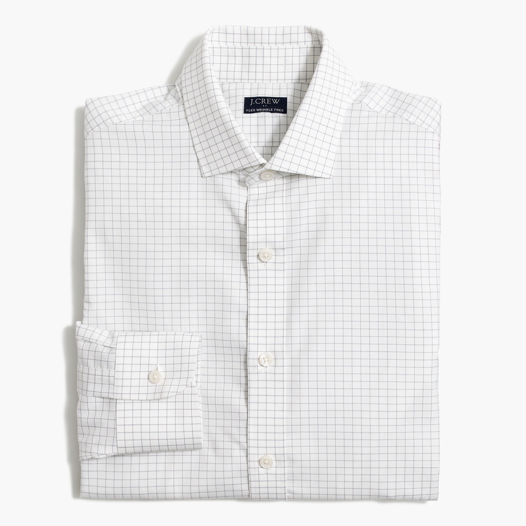 thompson slim flex wrinkle-free dress shirt for men