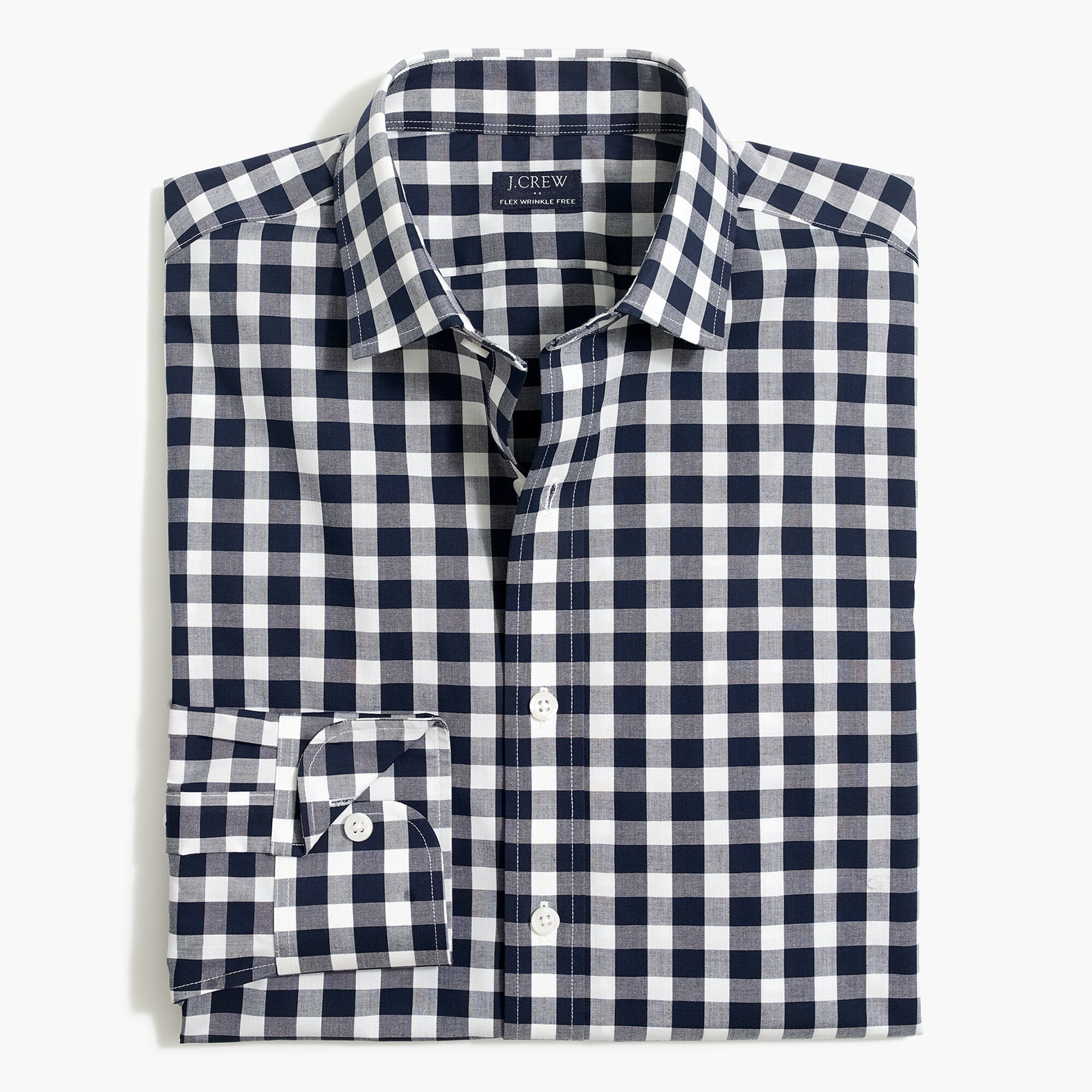 thompson slim flex wrinkle-free dress shirt for men