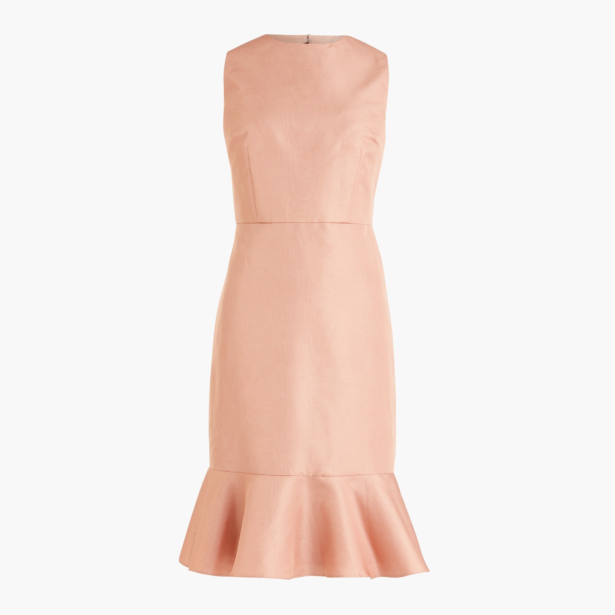 Ruffle hem sheath dress