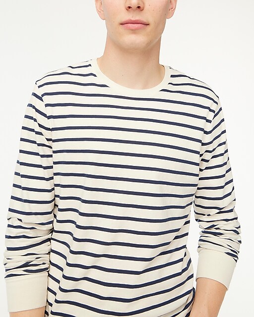 mens Striped long-sleeve washed jersey tee