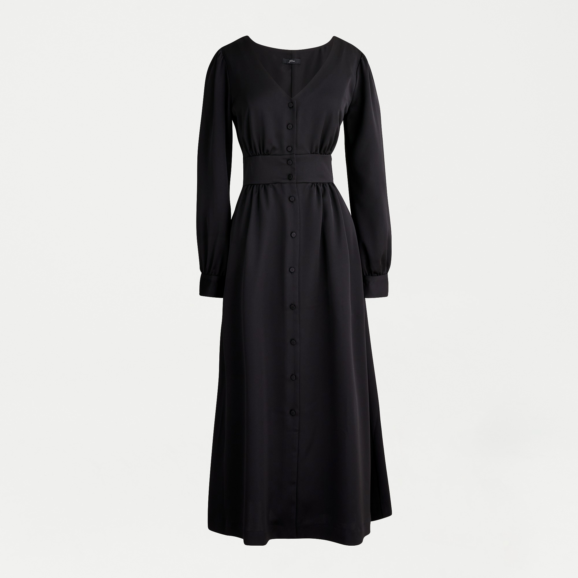 j crew button front a line midi dress Button-front Belted Midi Dress For Women