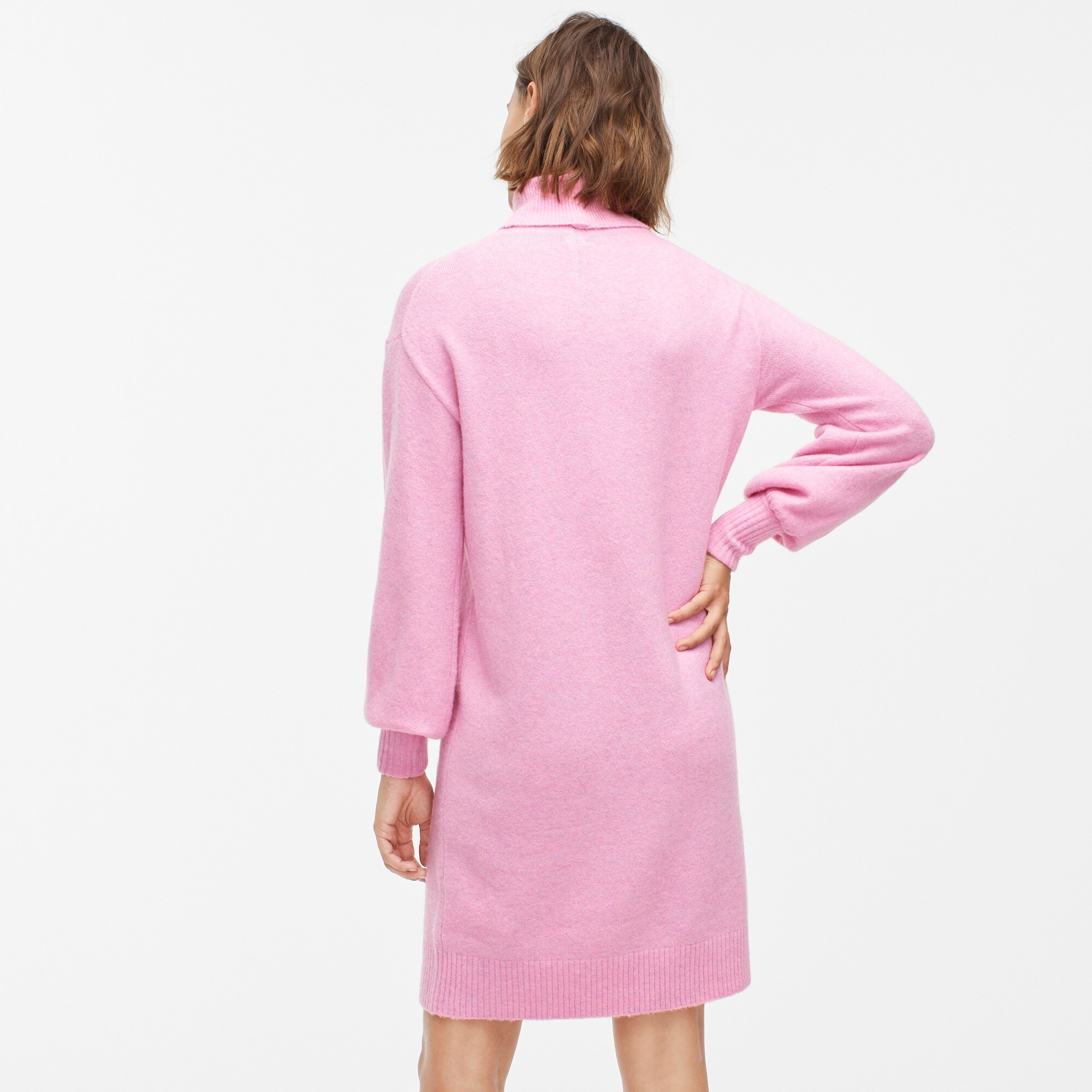 turtleneck dress in supersoft yarn