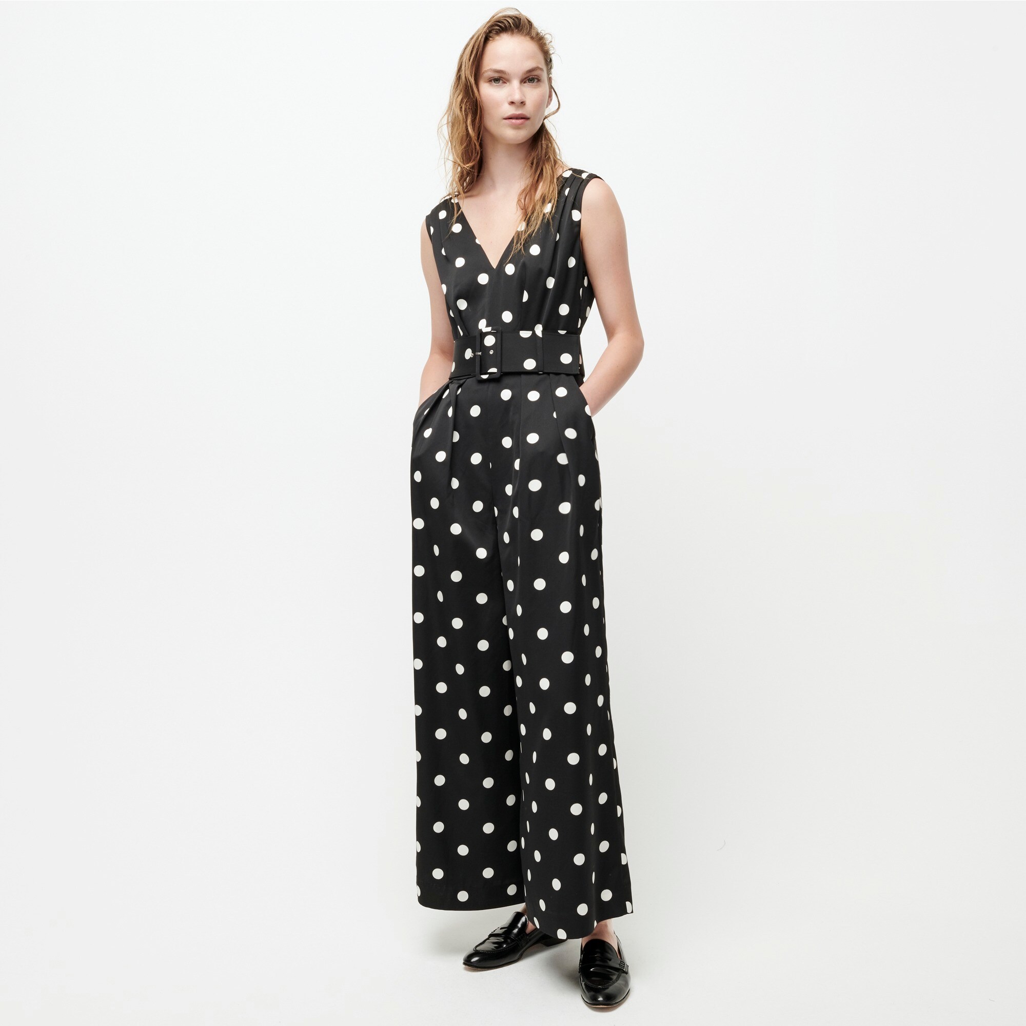 j crew polka dot jumpsuit