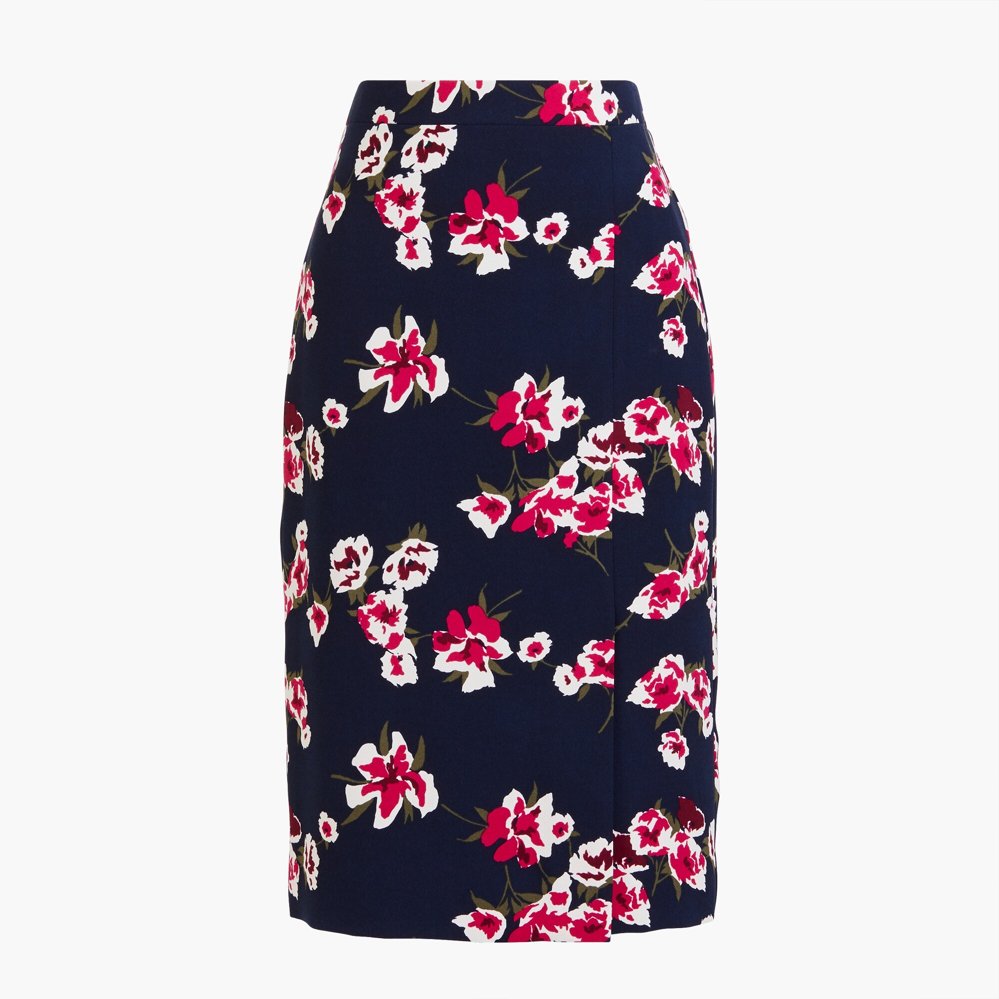 Crepe pencil skirt